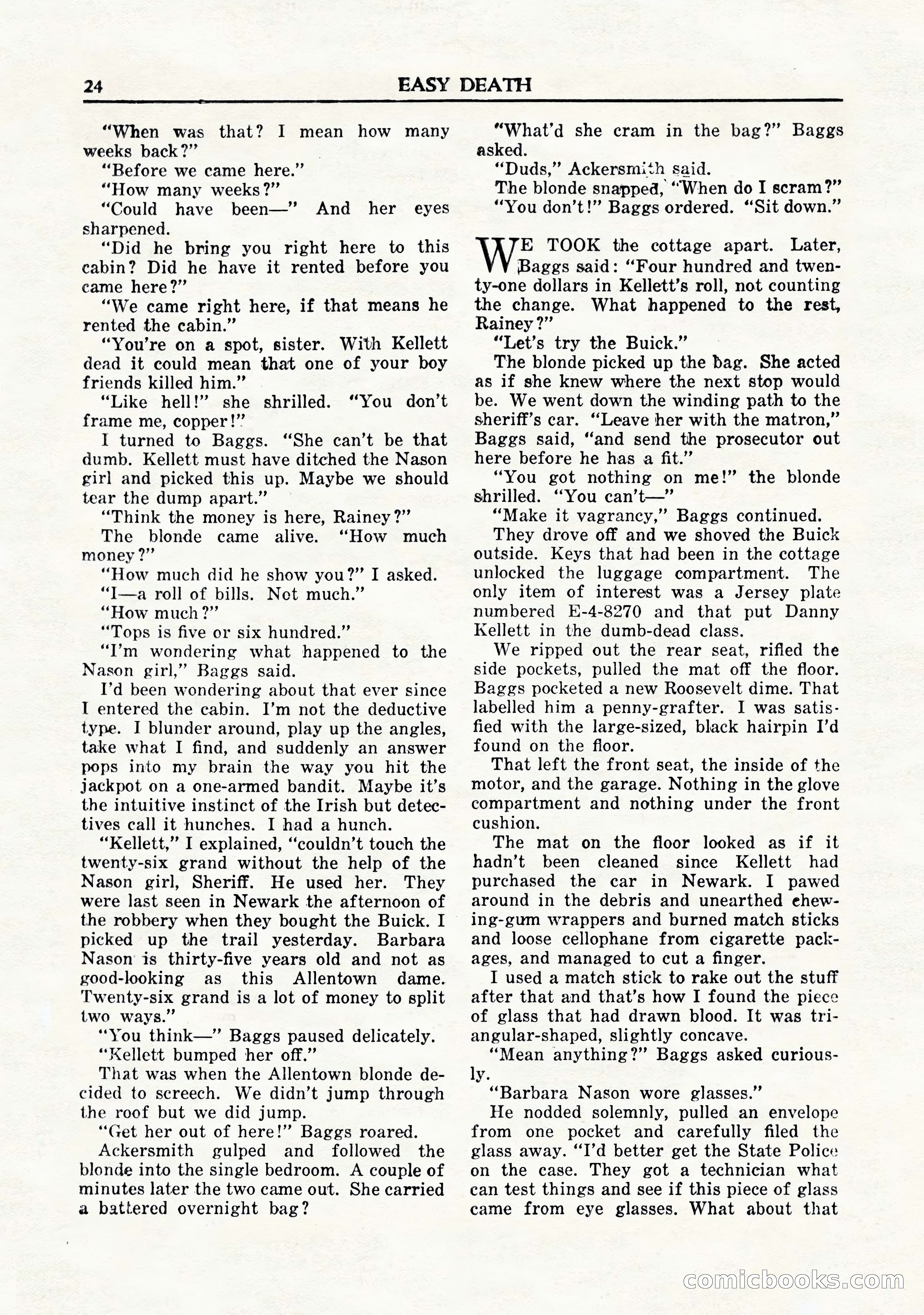 Private Detective Stories, November 1947 — page 26 of 84