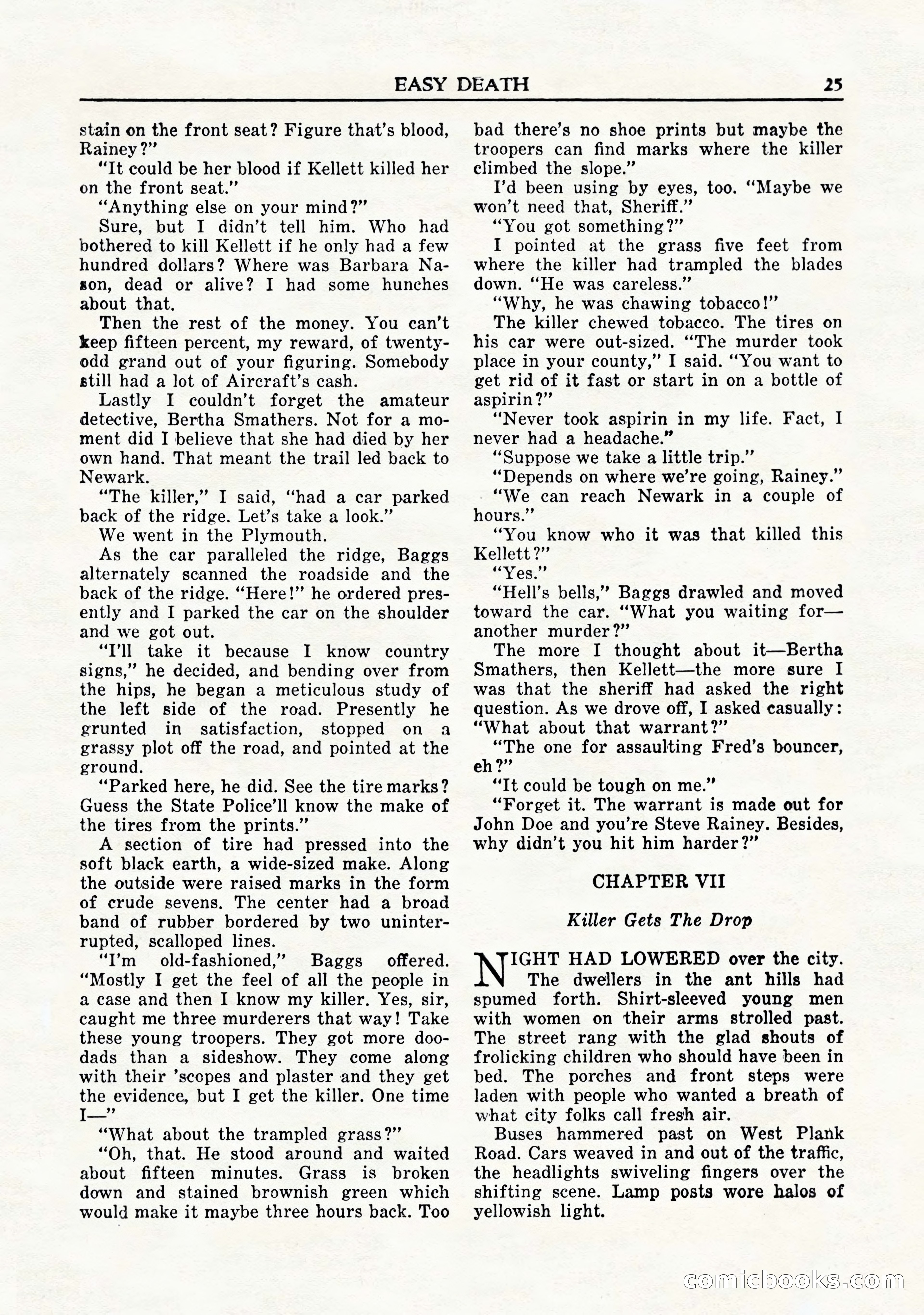Private Detective Stories, November 1947 — page 27 of 84