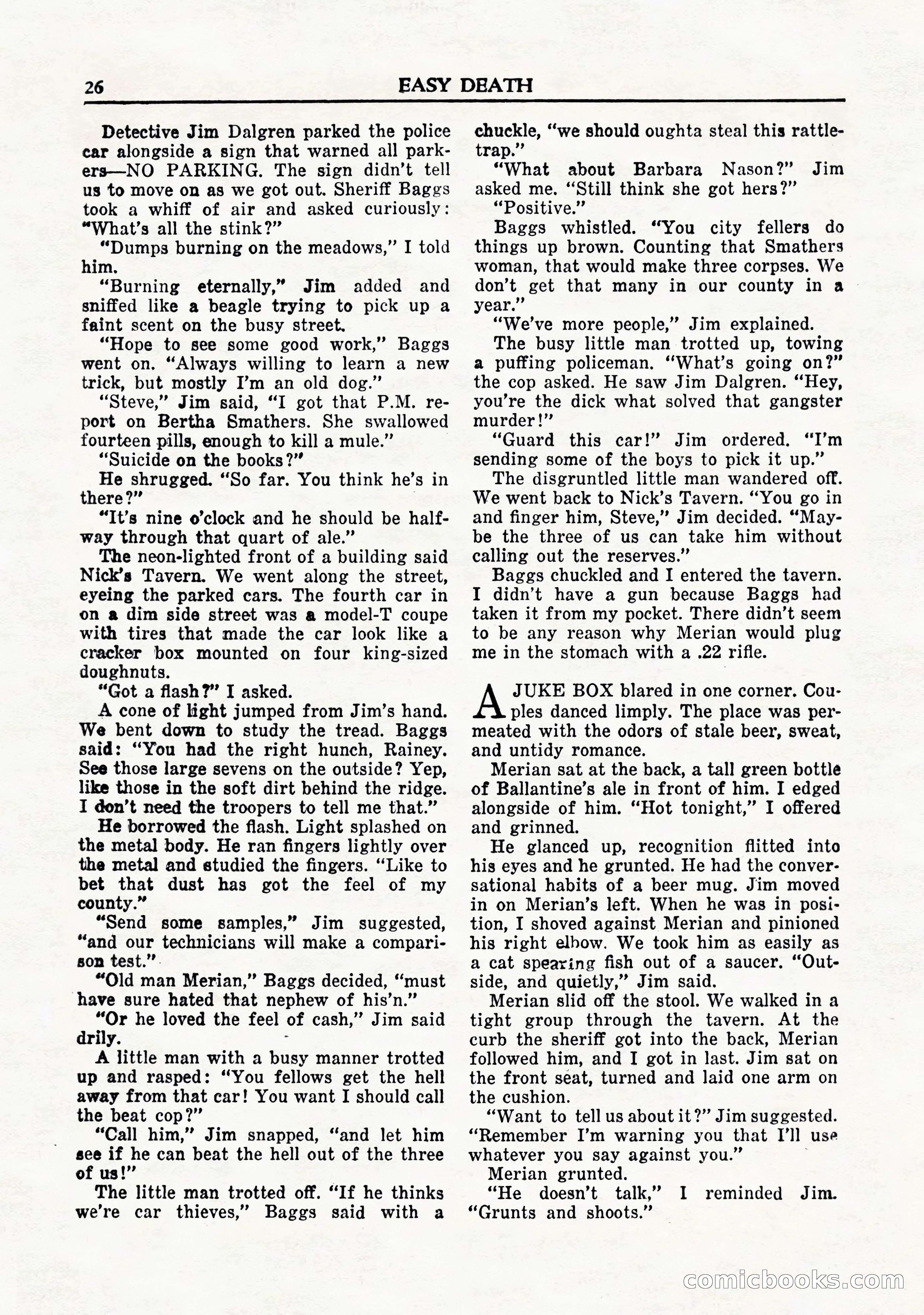 Private Detective Stories, November 1947 — page 28 of 84
