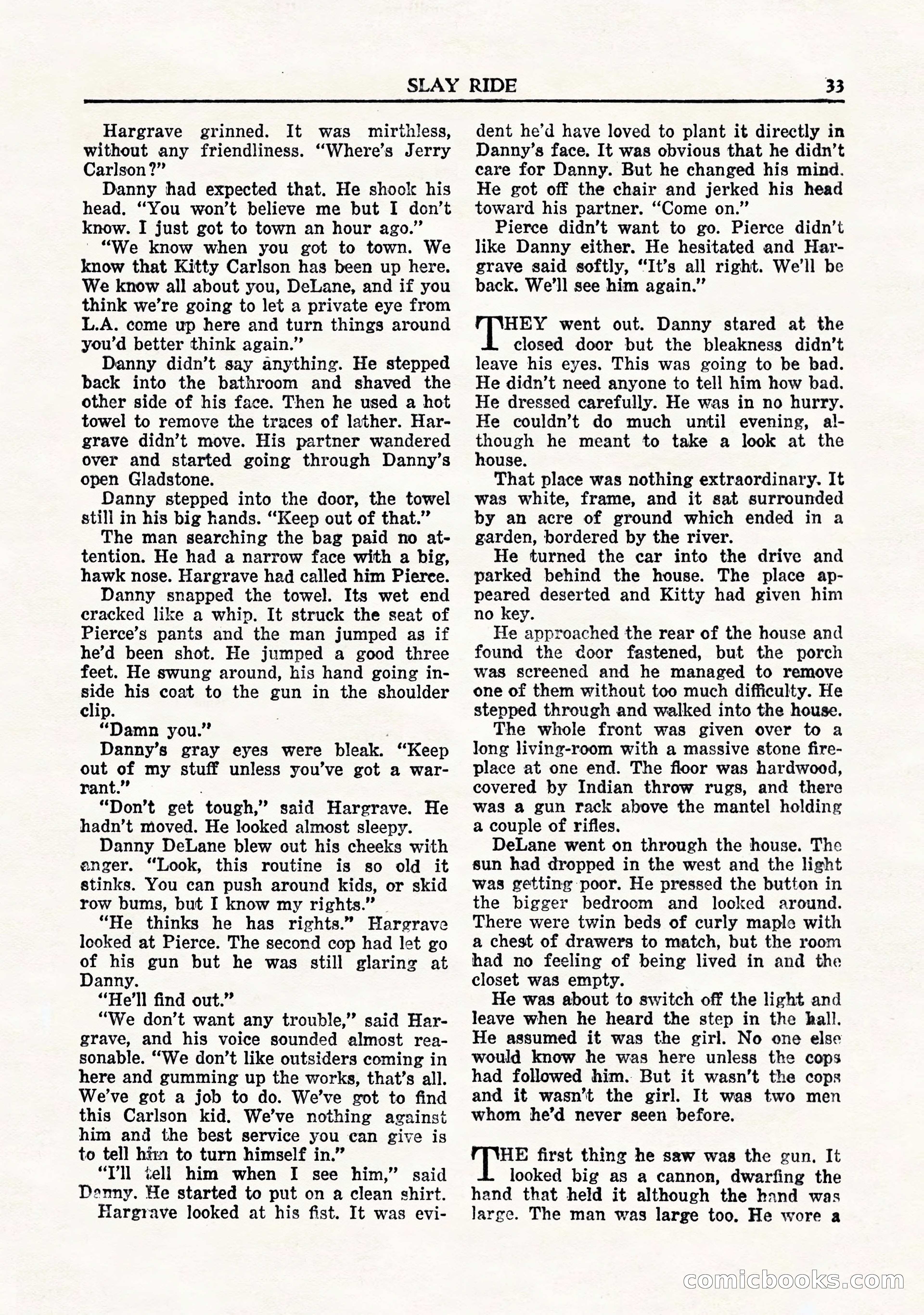 Private Detective Stories, November 1947 — page 35 of 84