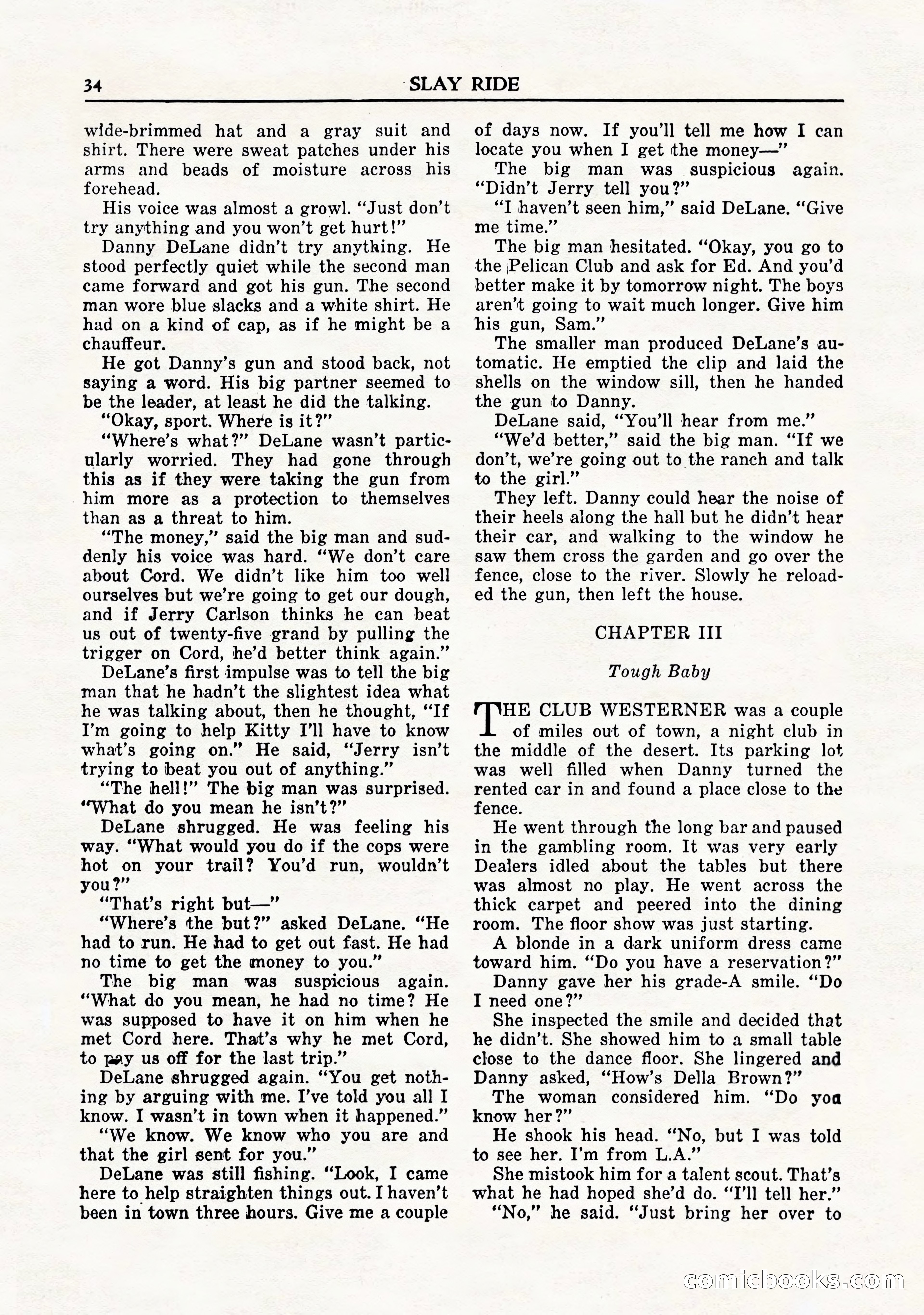 Private Detective Stories, November 1947 — page 36 of 84