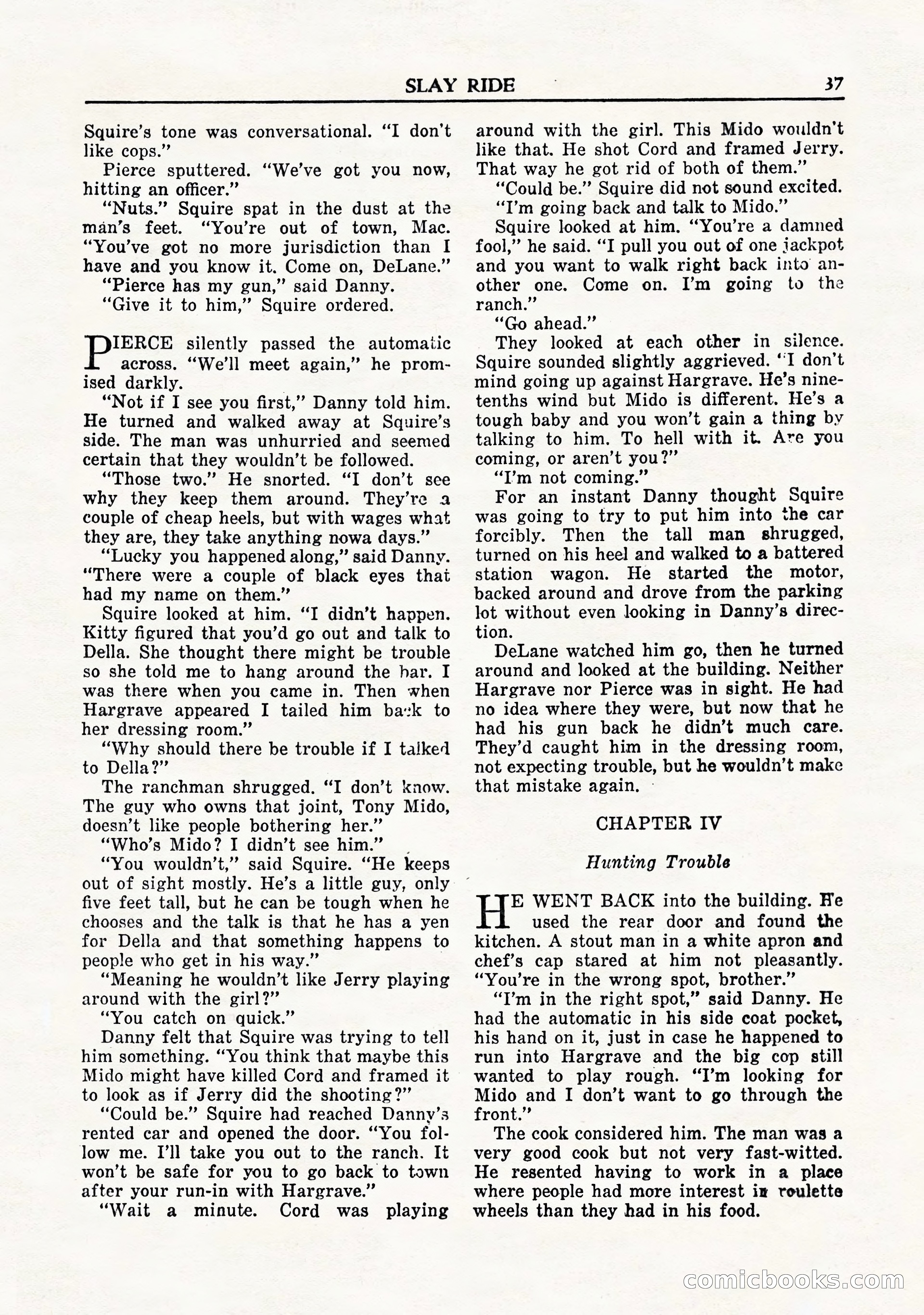 Private Detective Stories, November 1947 — page 39 of 84