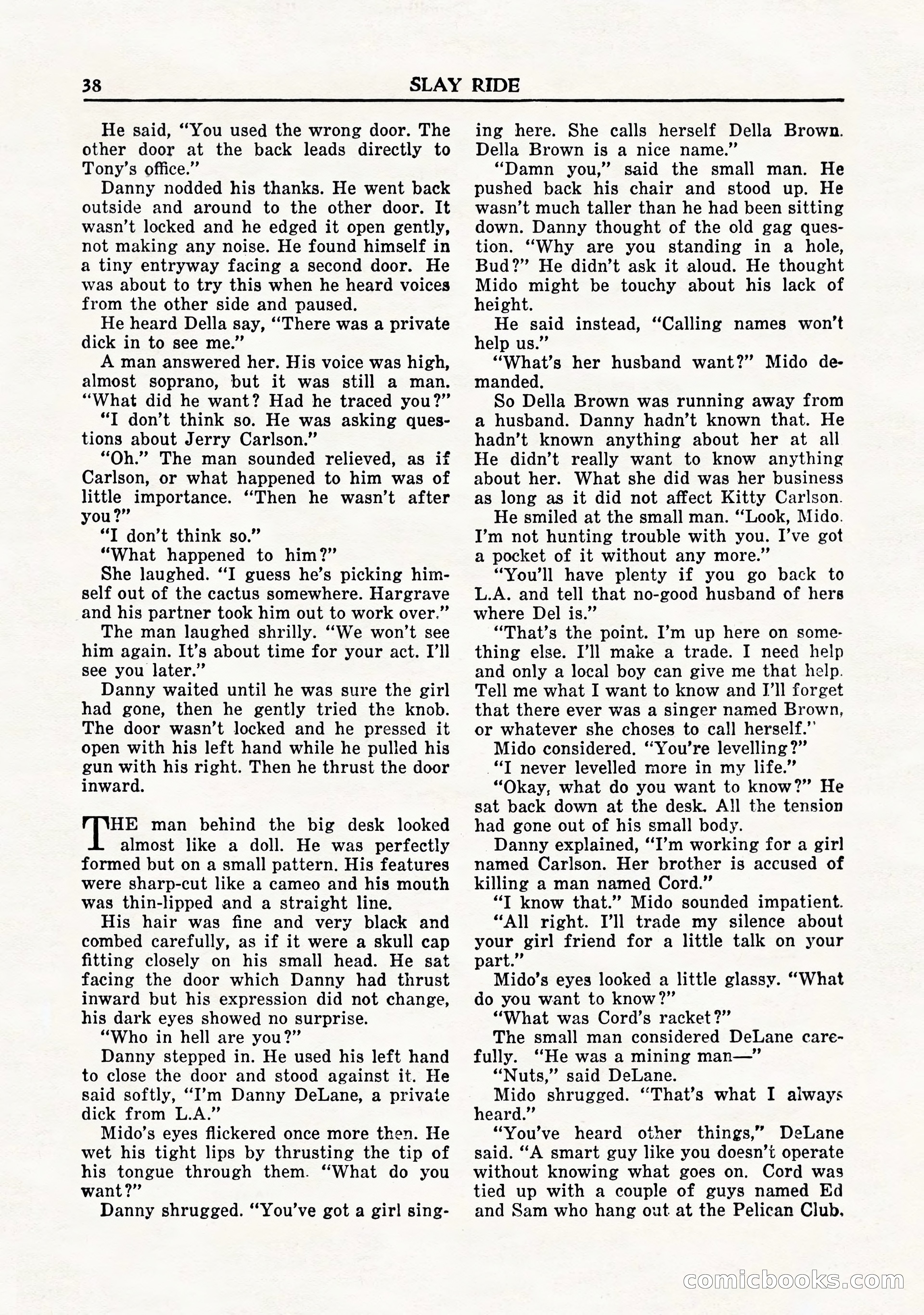 Private Detective Stories, November 1947 — page 40 of 84