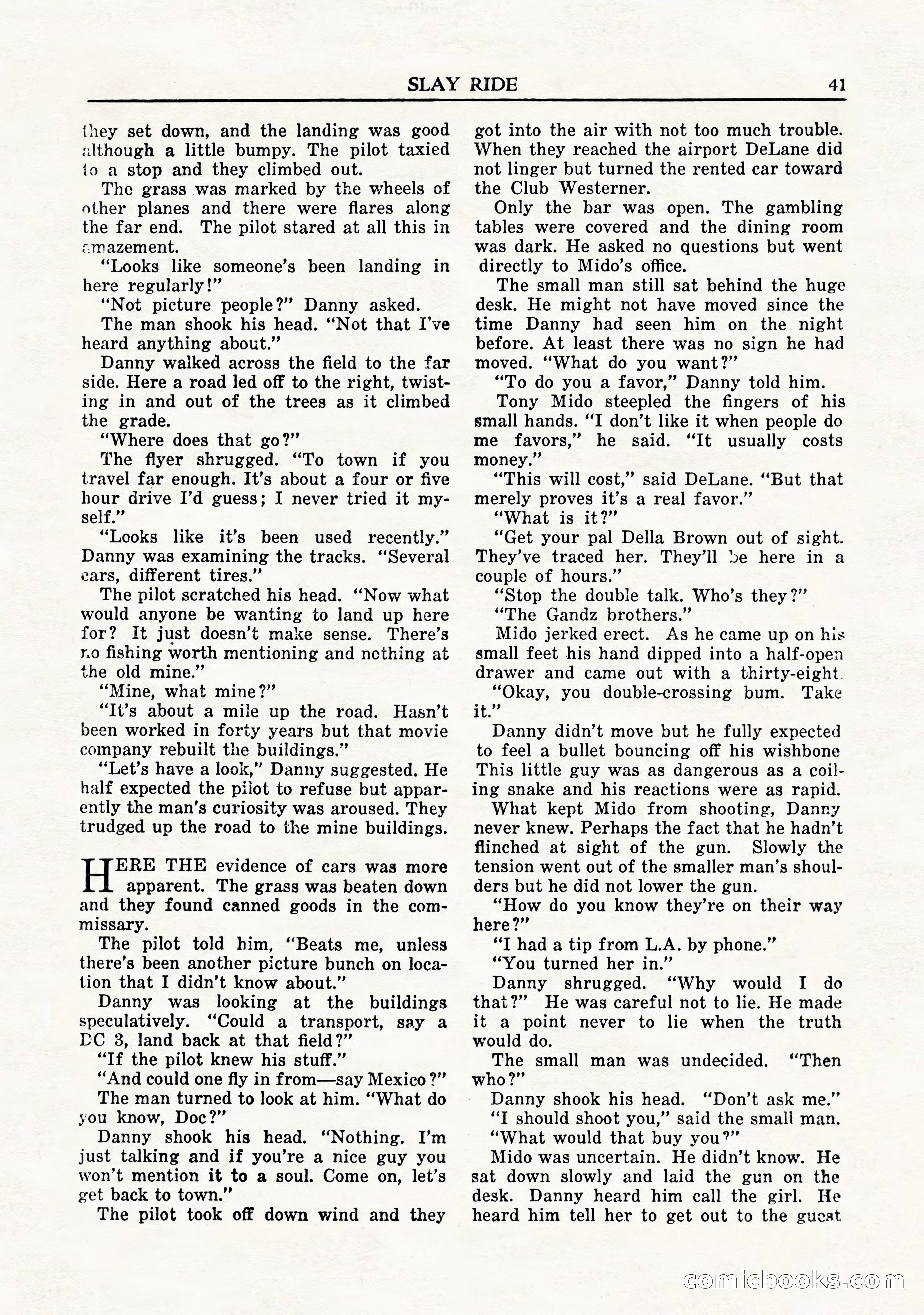 Private Detective Stories, November 1947 — page 43 of 84