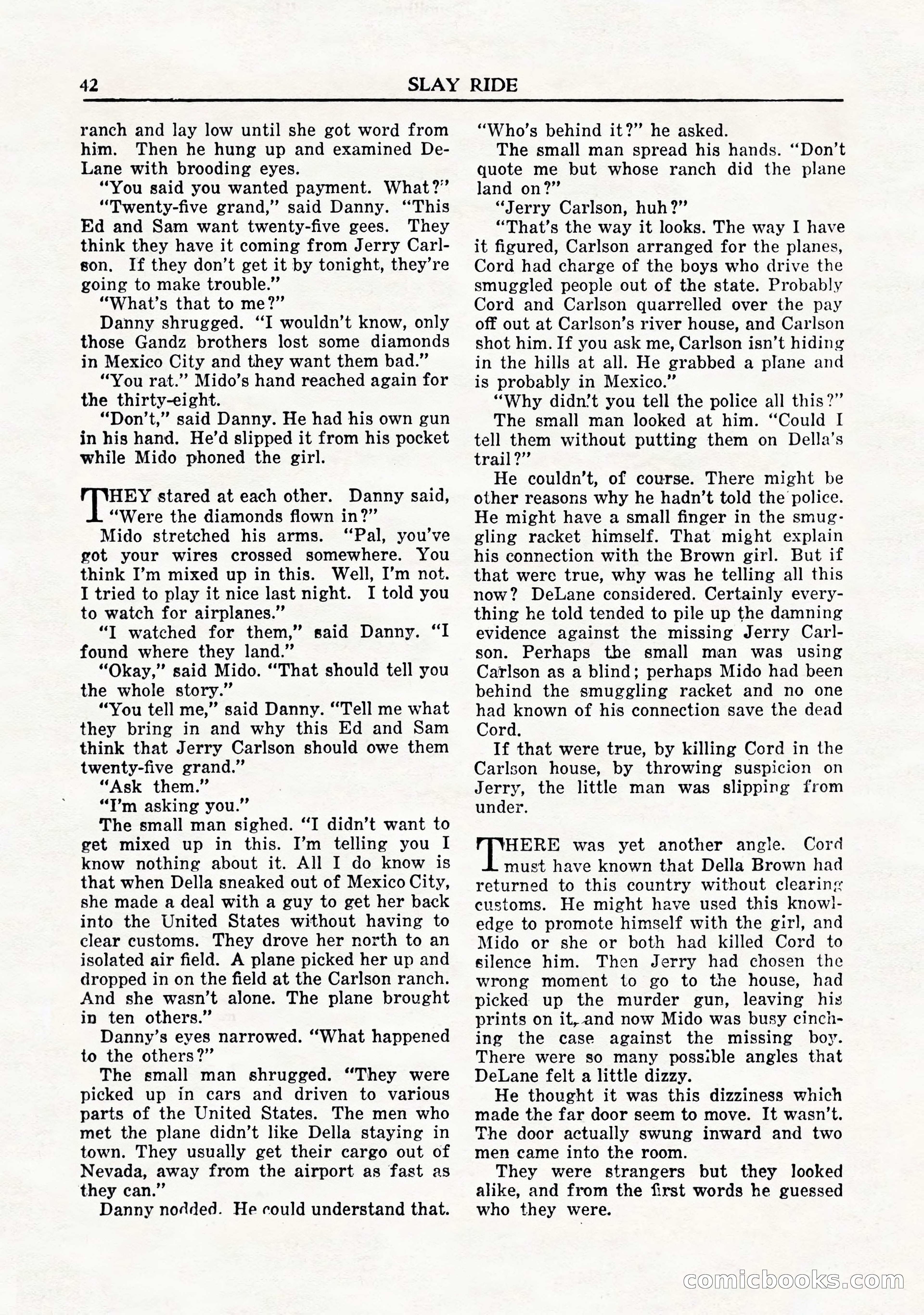 Private Detective Stories, November 1947 — page 44 of 84