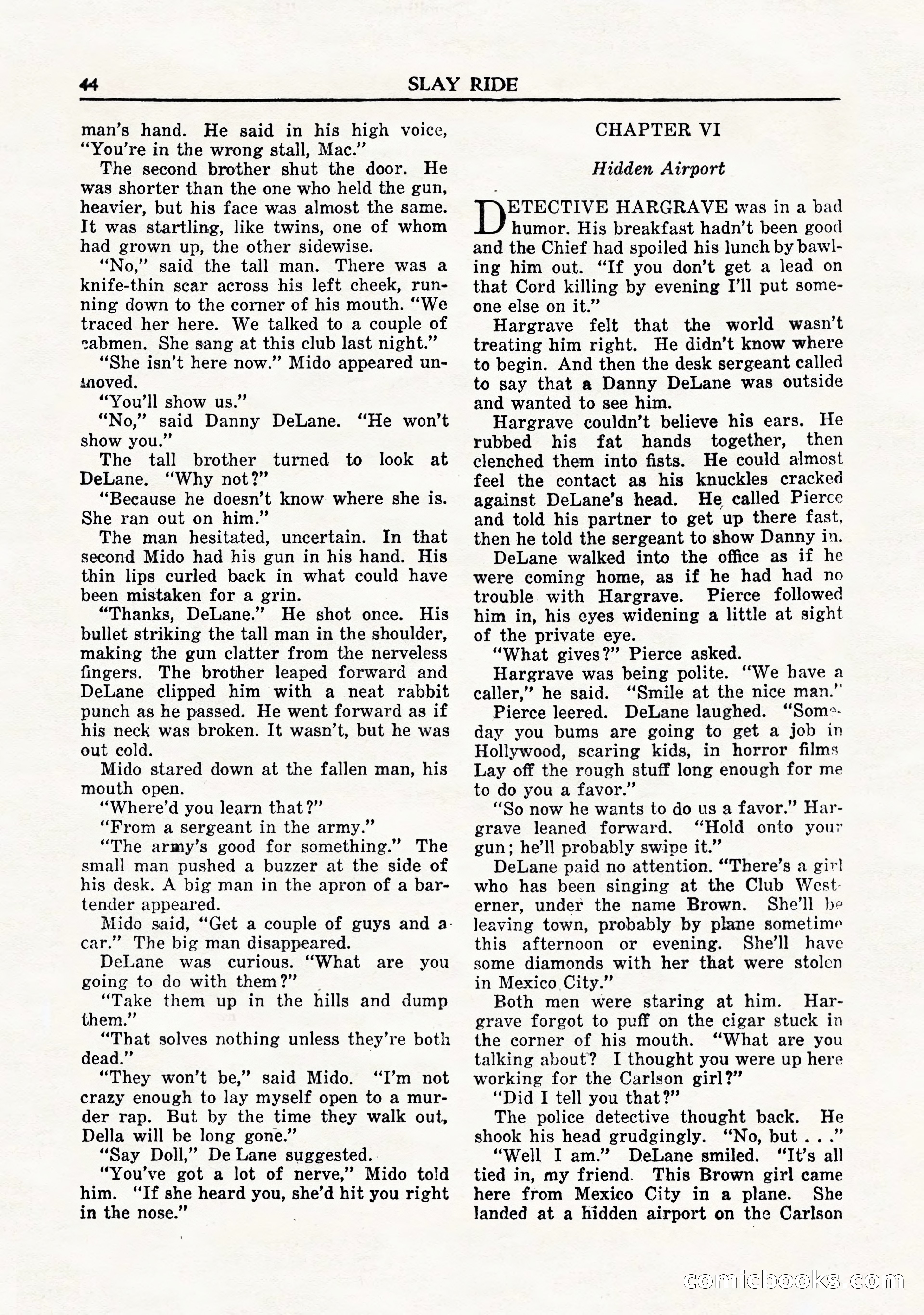 Private Detective Stories, November 1947 — page 46 of 84