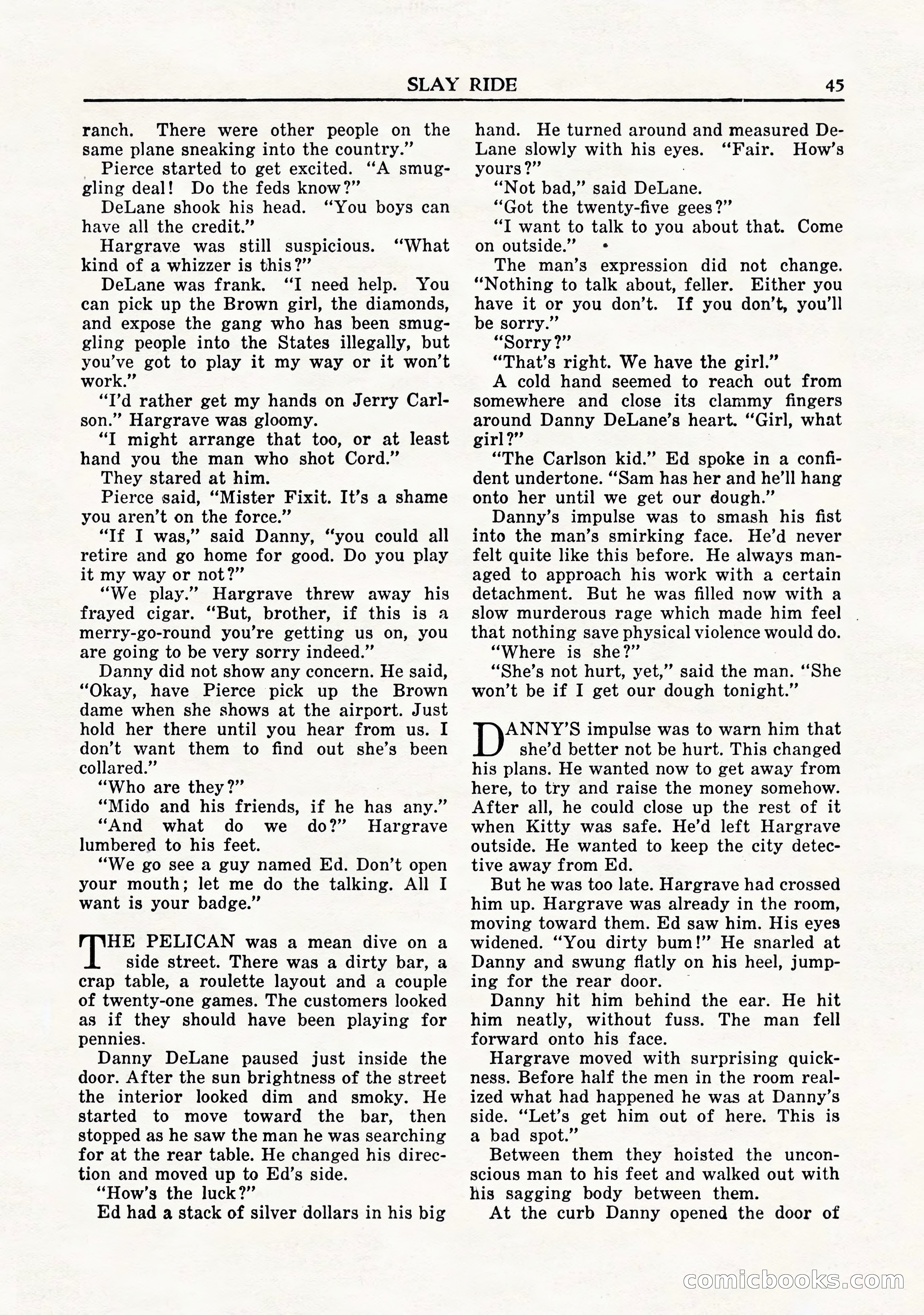 Private Detective Stories, November 1947 — page 47 of 84