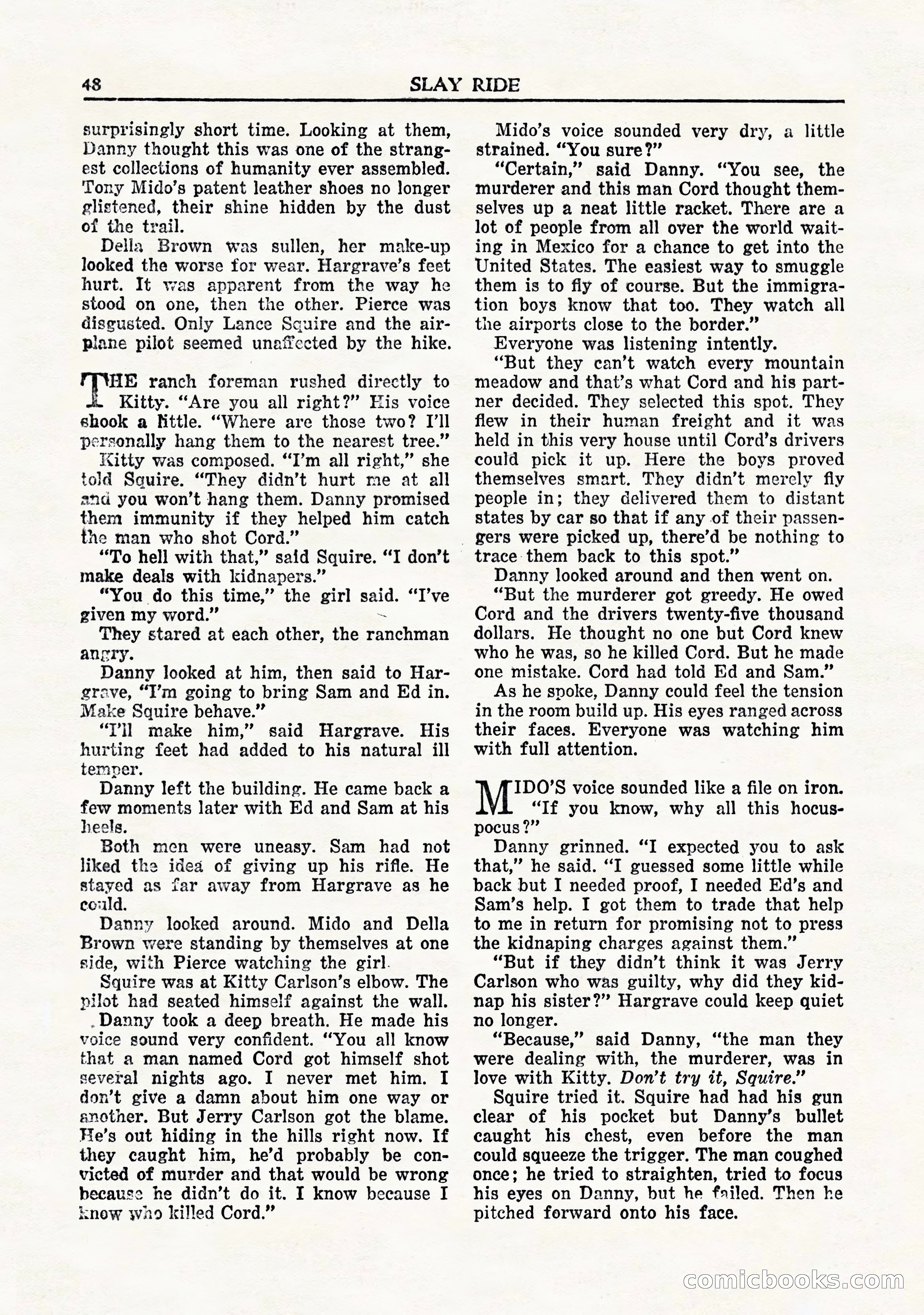 Private Detective Stories, November 1947 — page 50 of 84