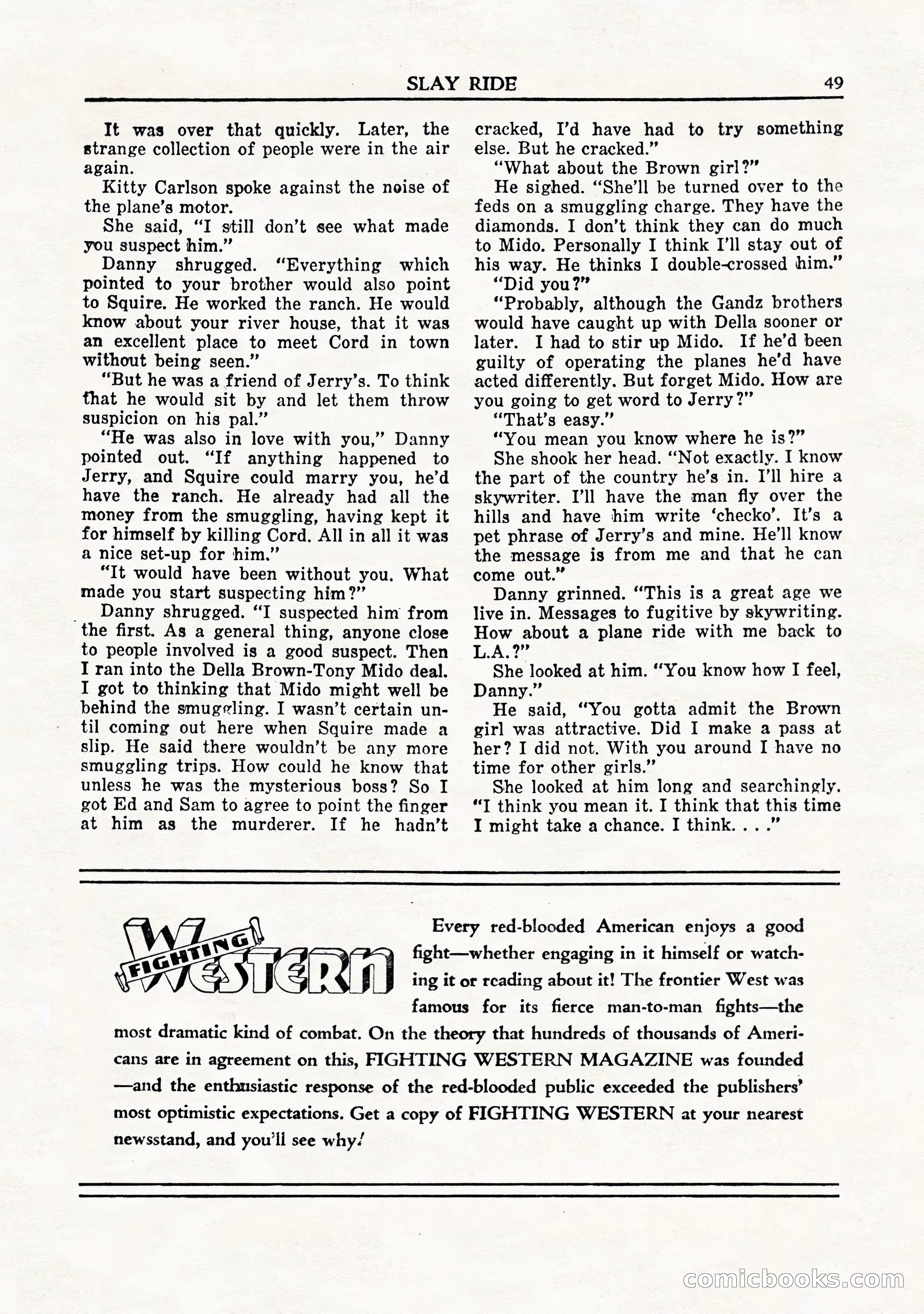 Private Detective Stories, November 1947 — page 51 of 84