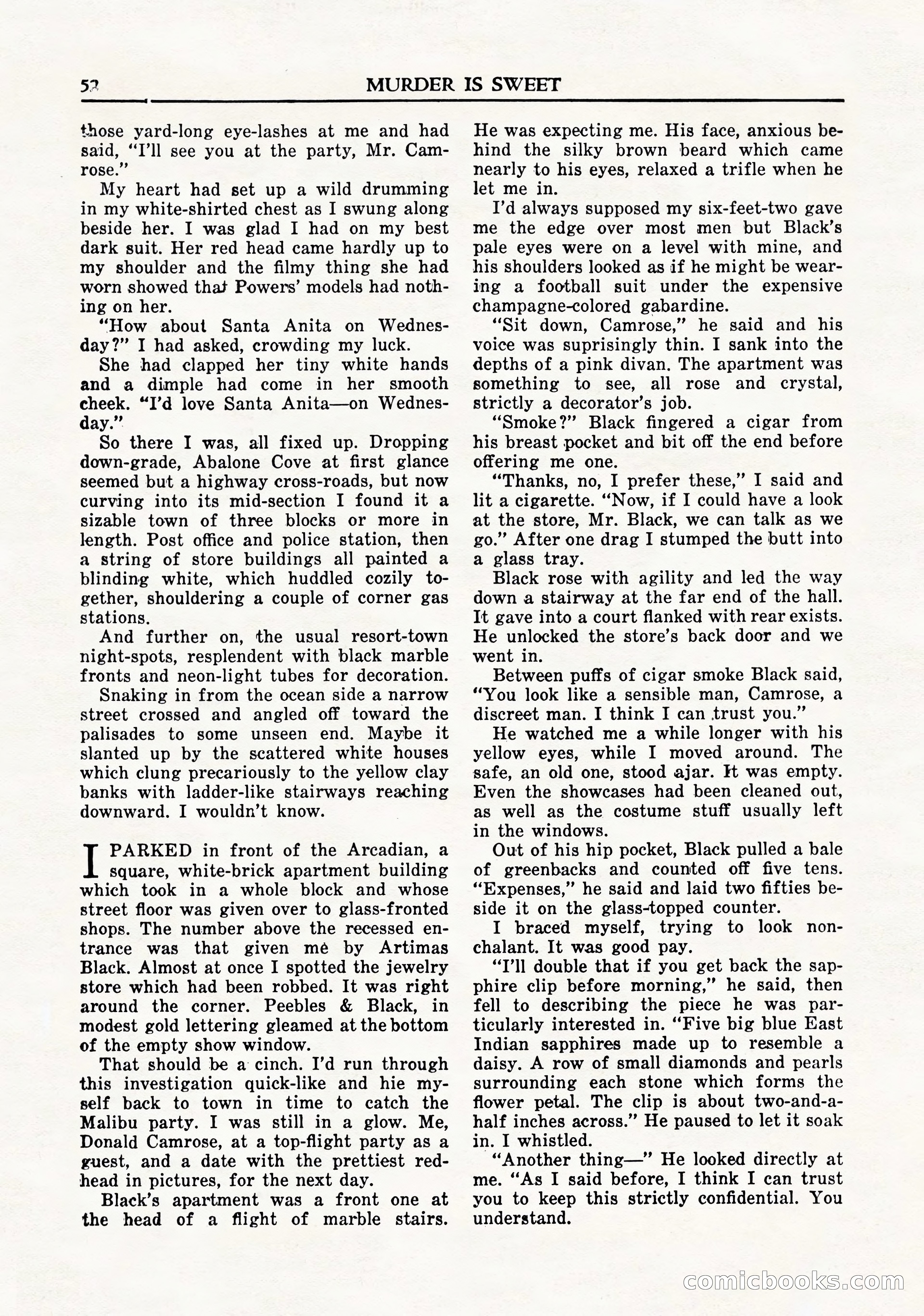 Private Detective Stories, November 1947 — page 54 of 84