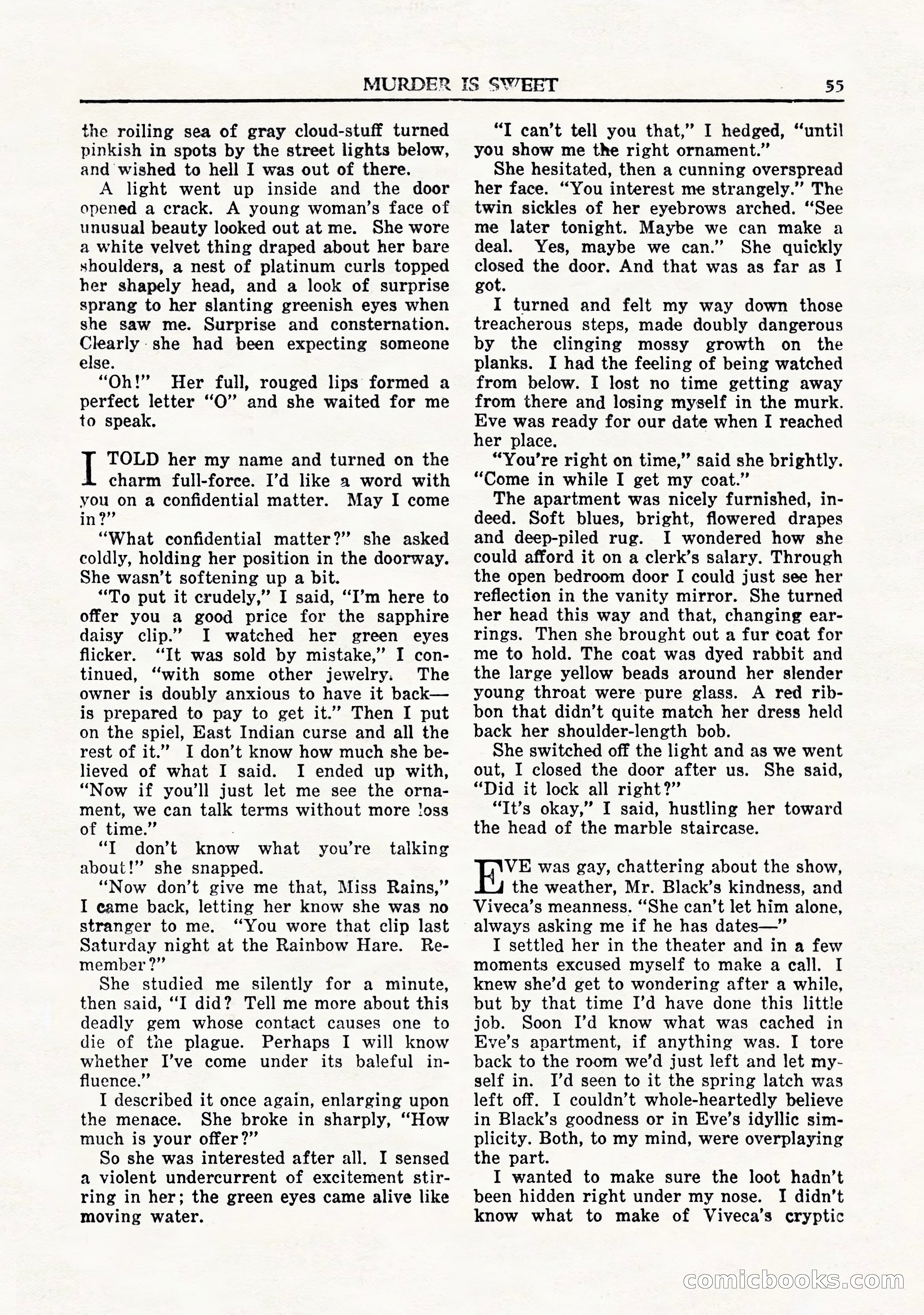 Private Detective Stories, November 1947 — page 57 of 84