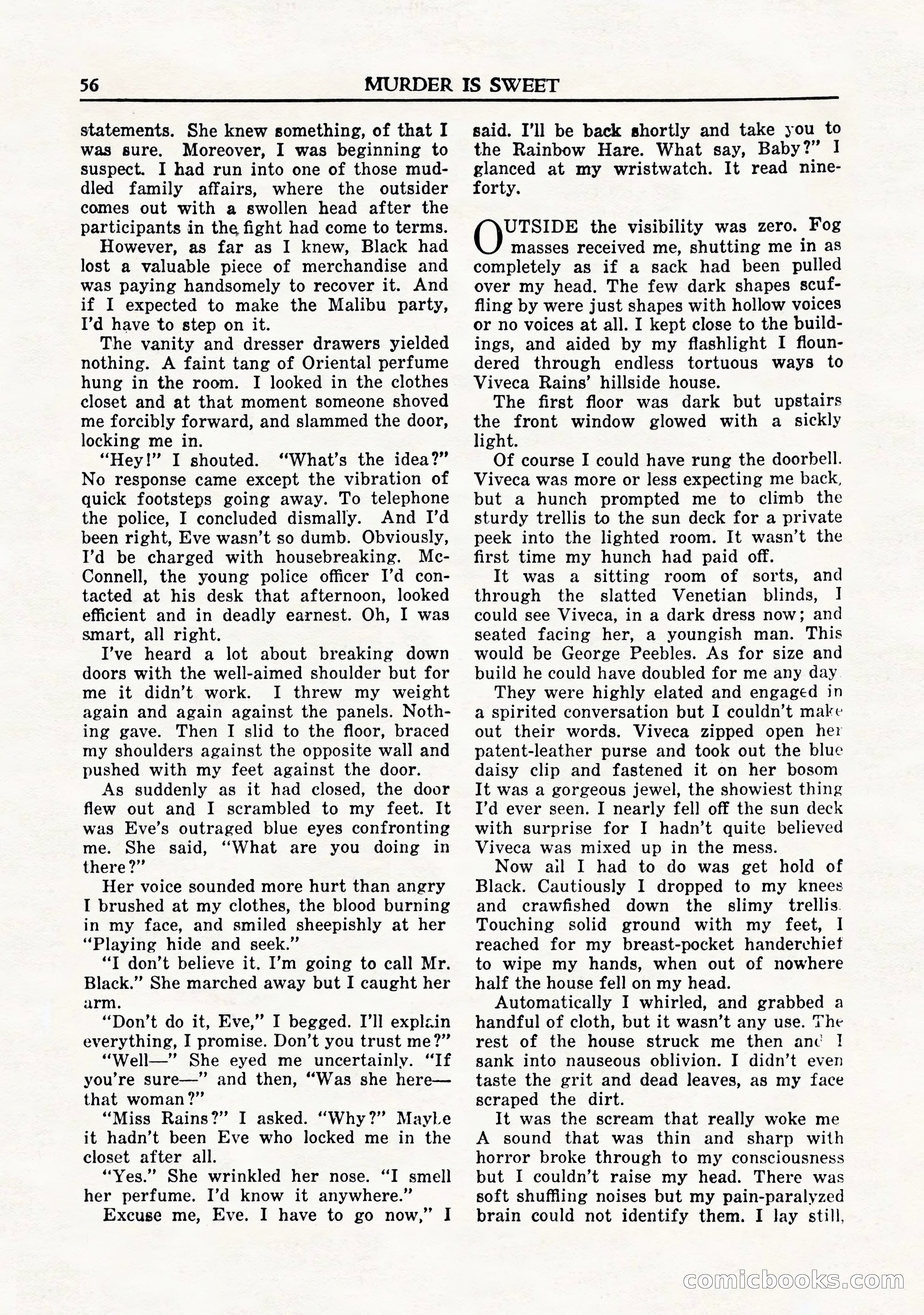Private Detective Stories, November 1947 — page 58 of 84
