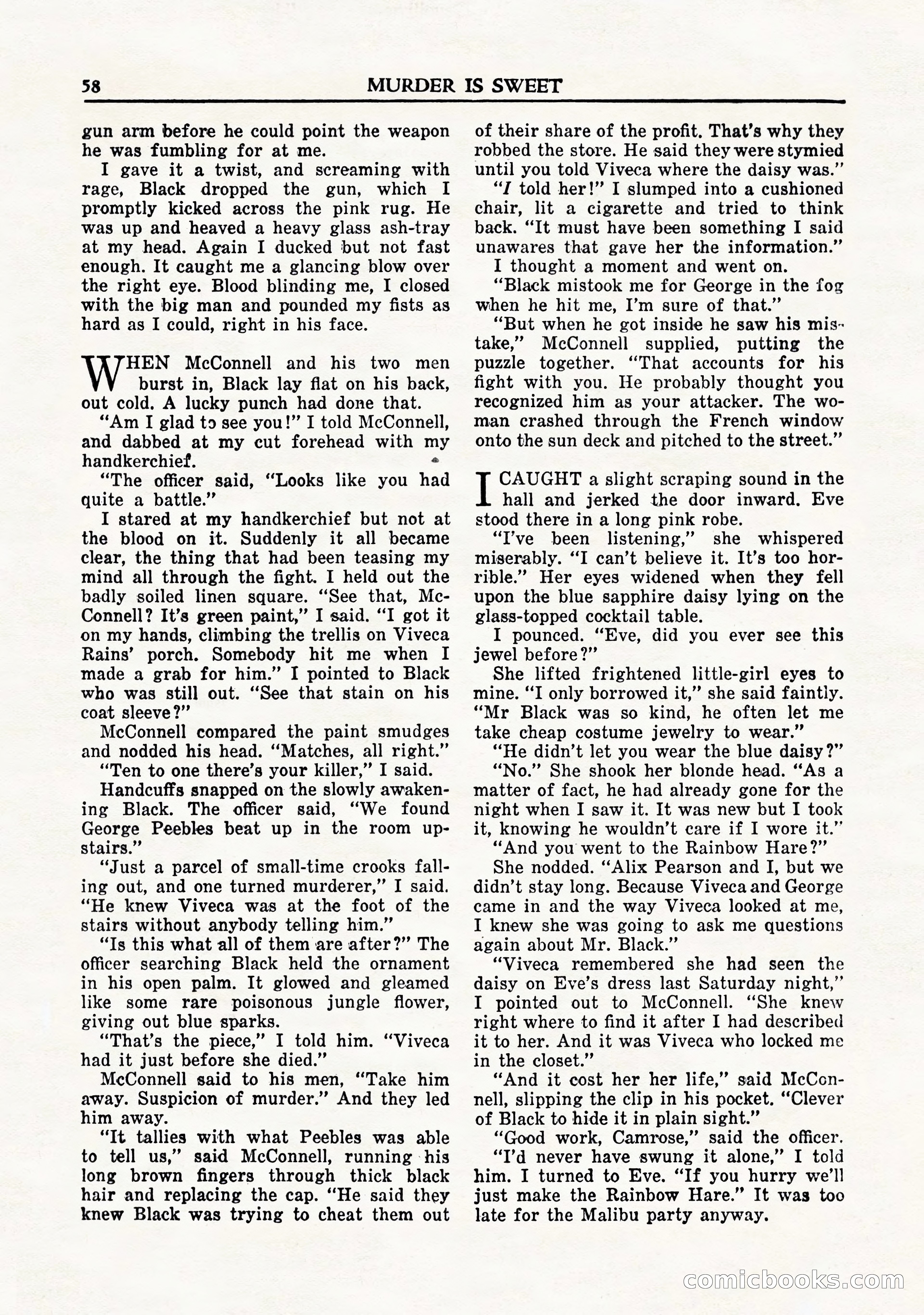 Private Detective Stories, November 1947 — page 60 of 84