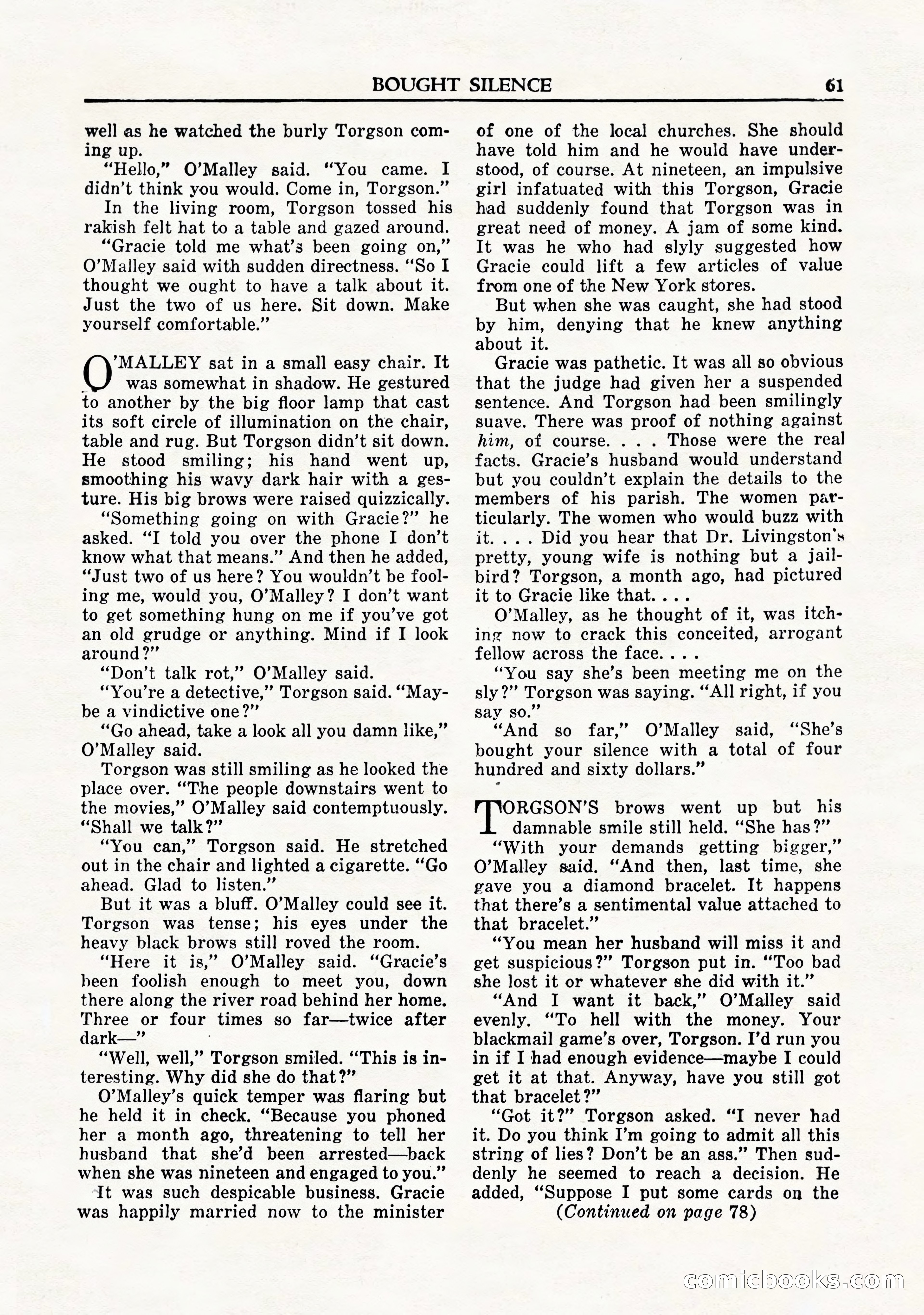 Private Detective Stories, November 1947 — page 63 of 84