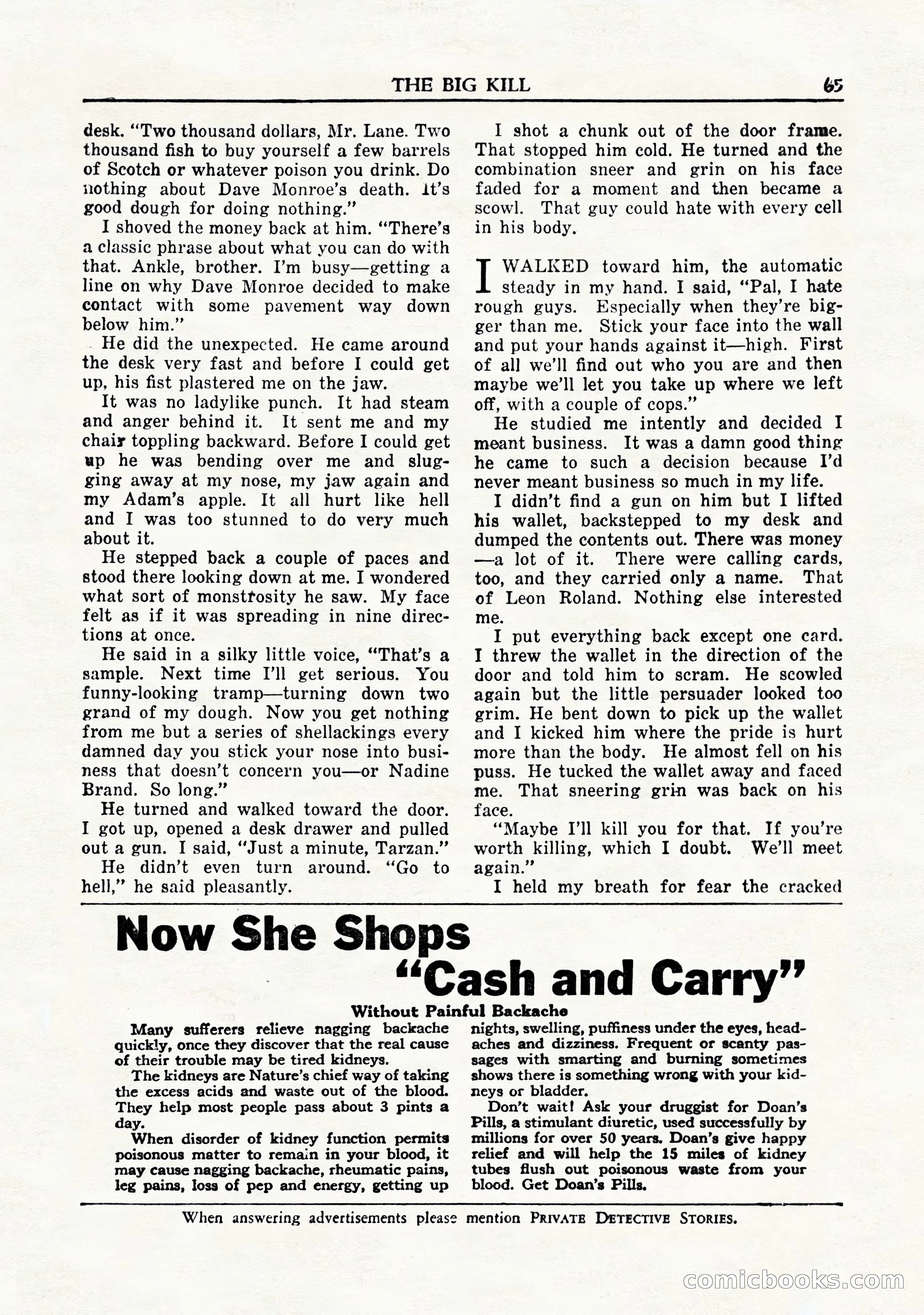 Private Detective Stories, November 1947 — page 67 of 84