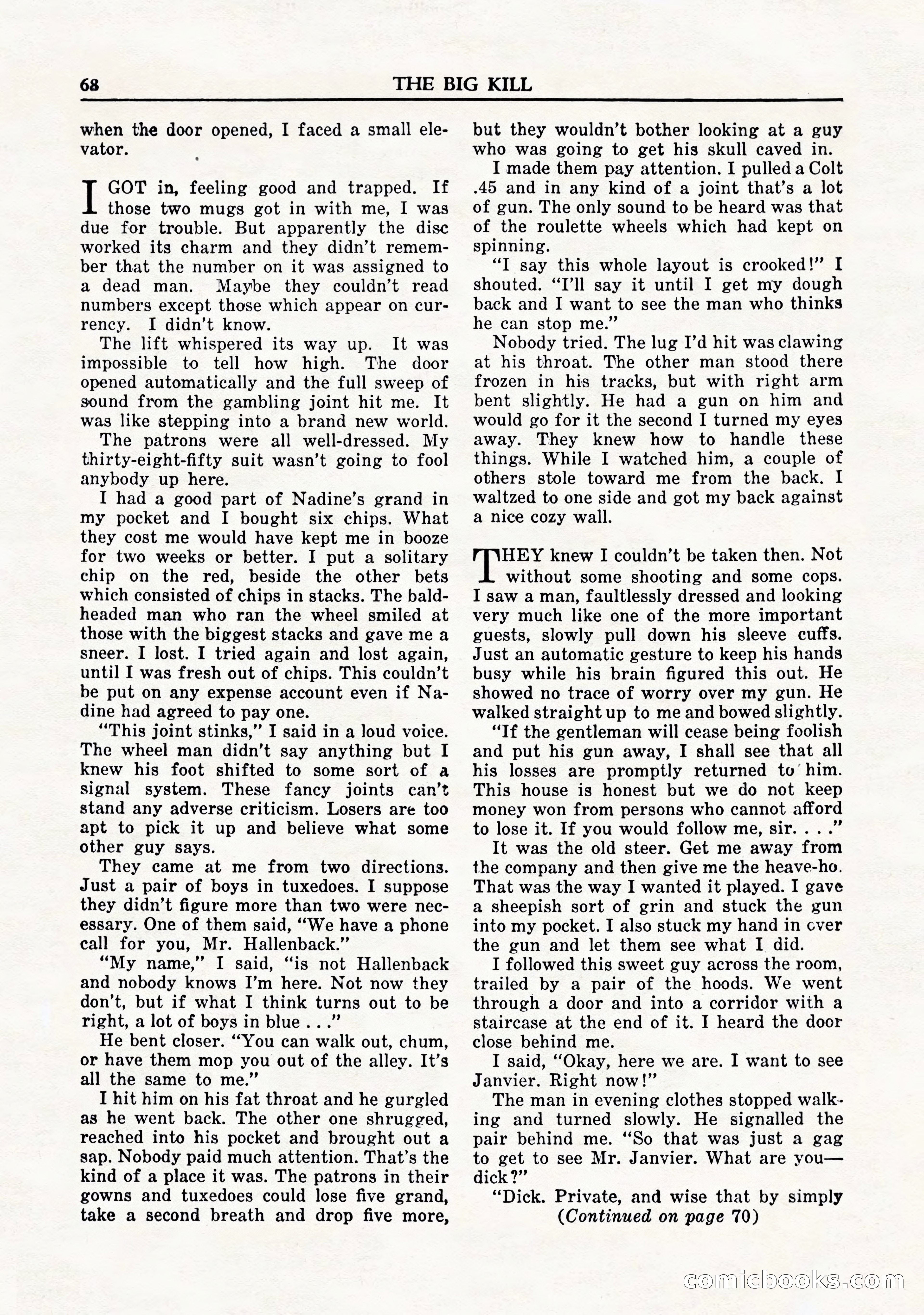 Private Detective Stories, November 1947 — page 70 of 84