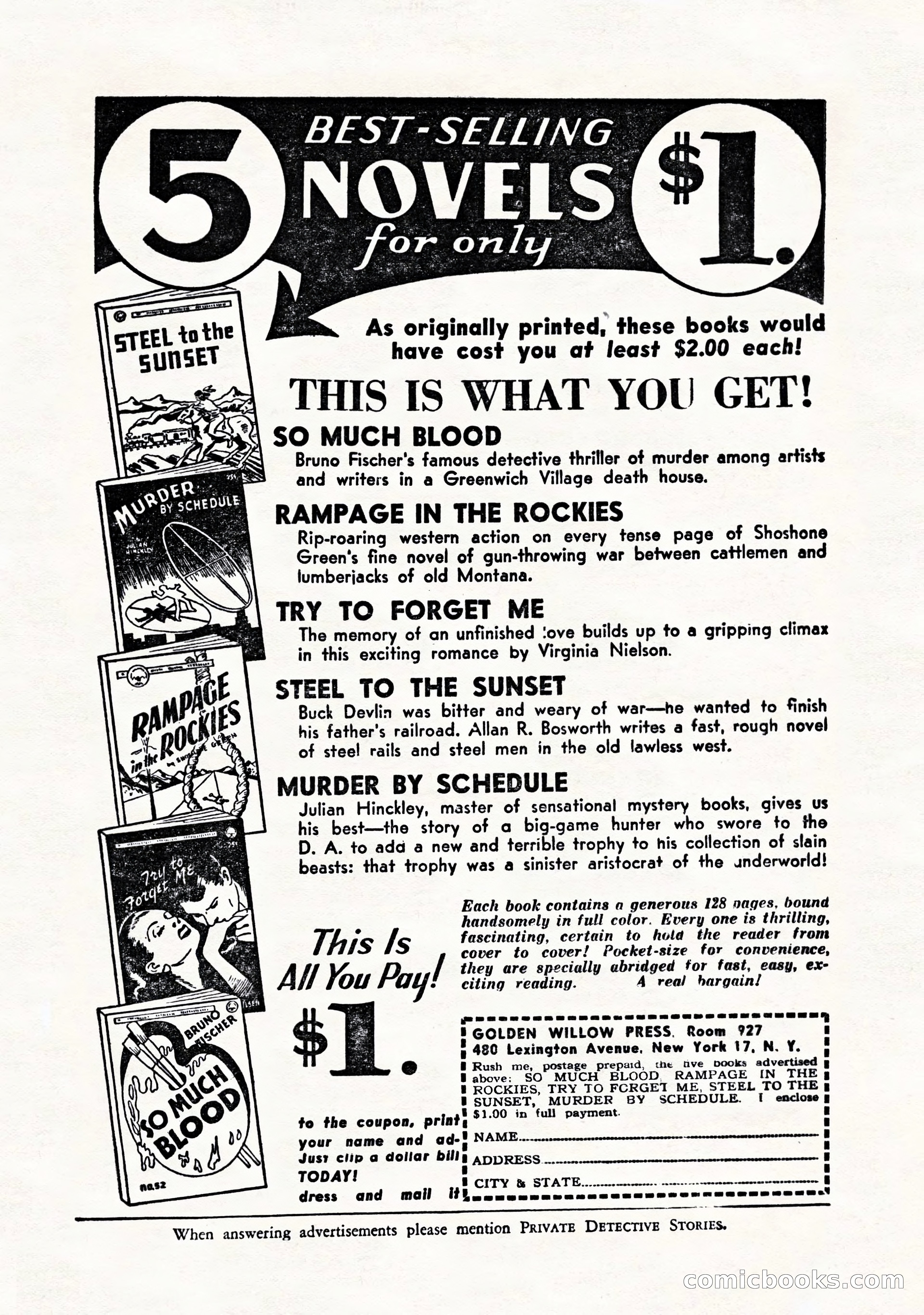 Private Detective Stories, November 1947 — page 71 of 84