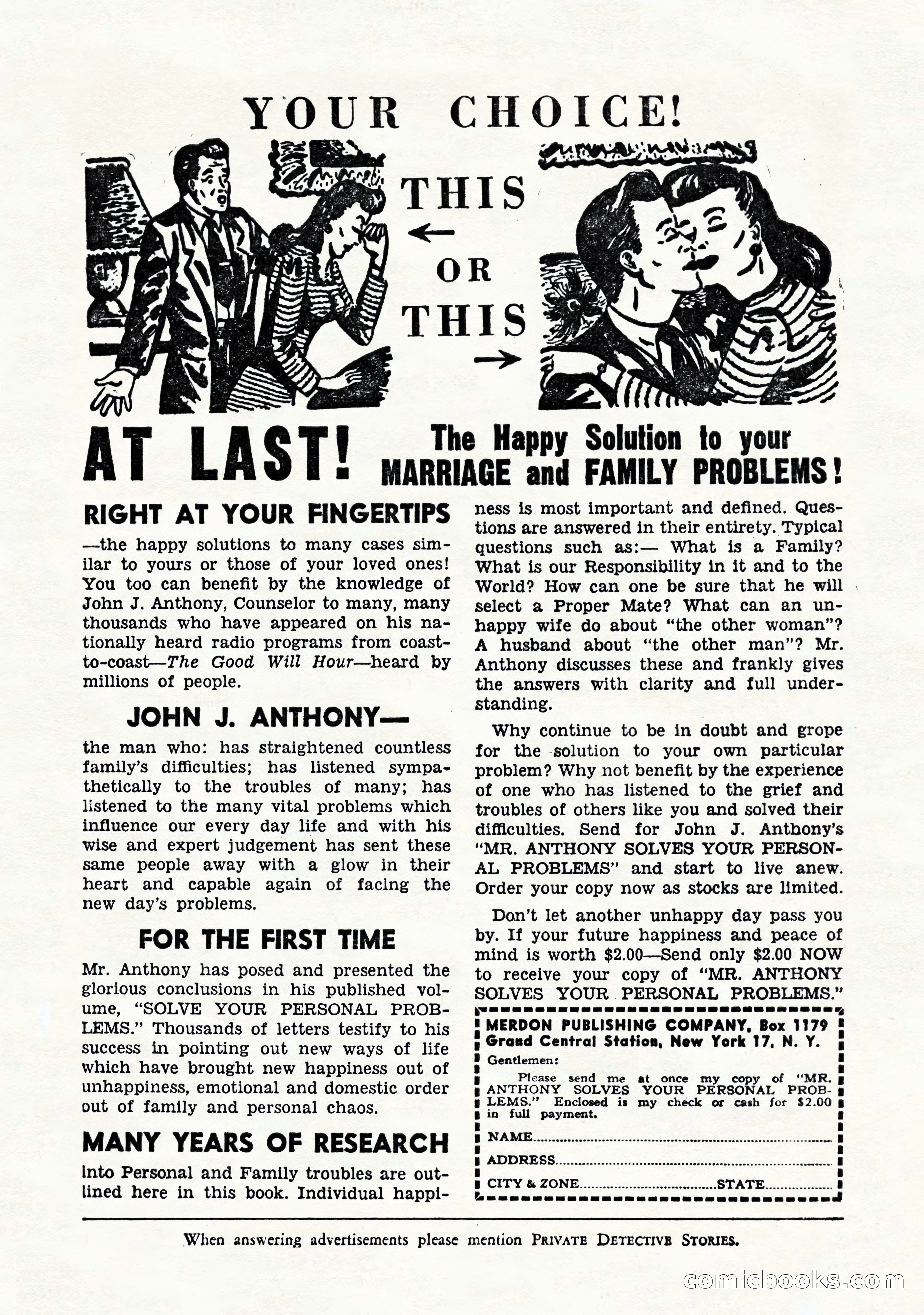 Private Detective Stories, November 1947 — page 73 of 84