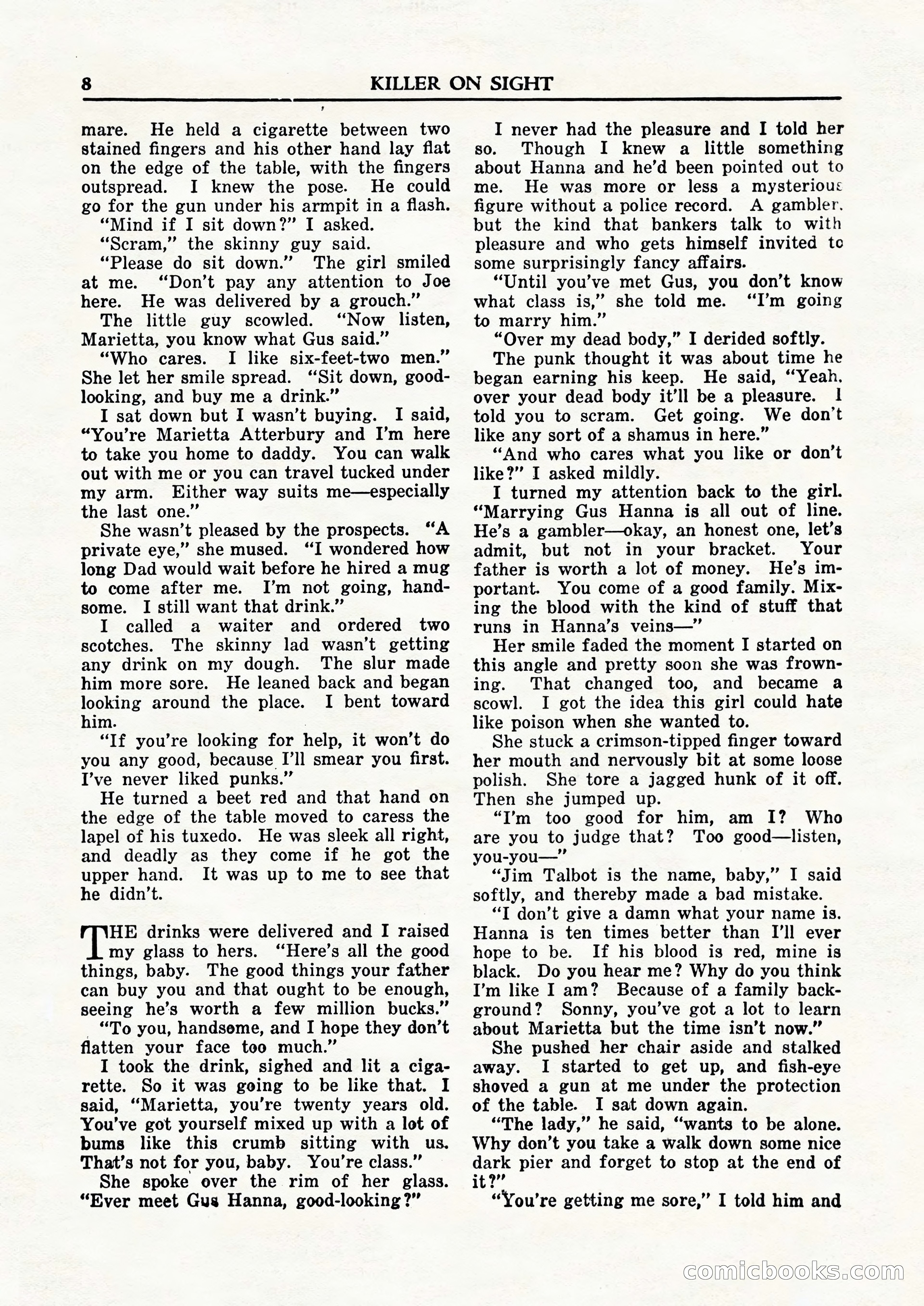 Private Detective Stories, February 1948 — page 10 of 84