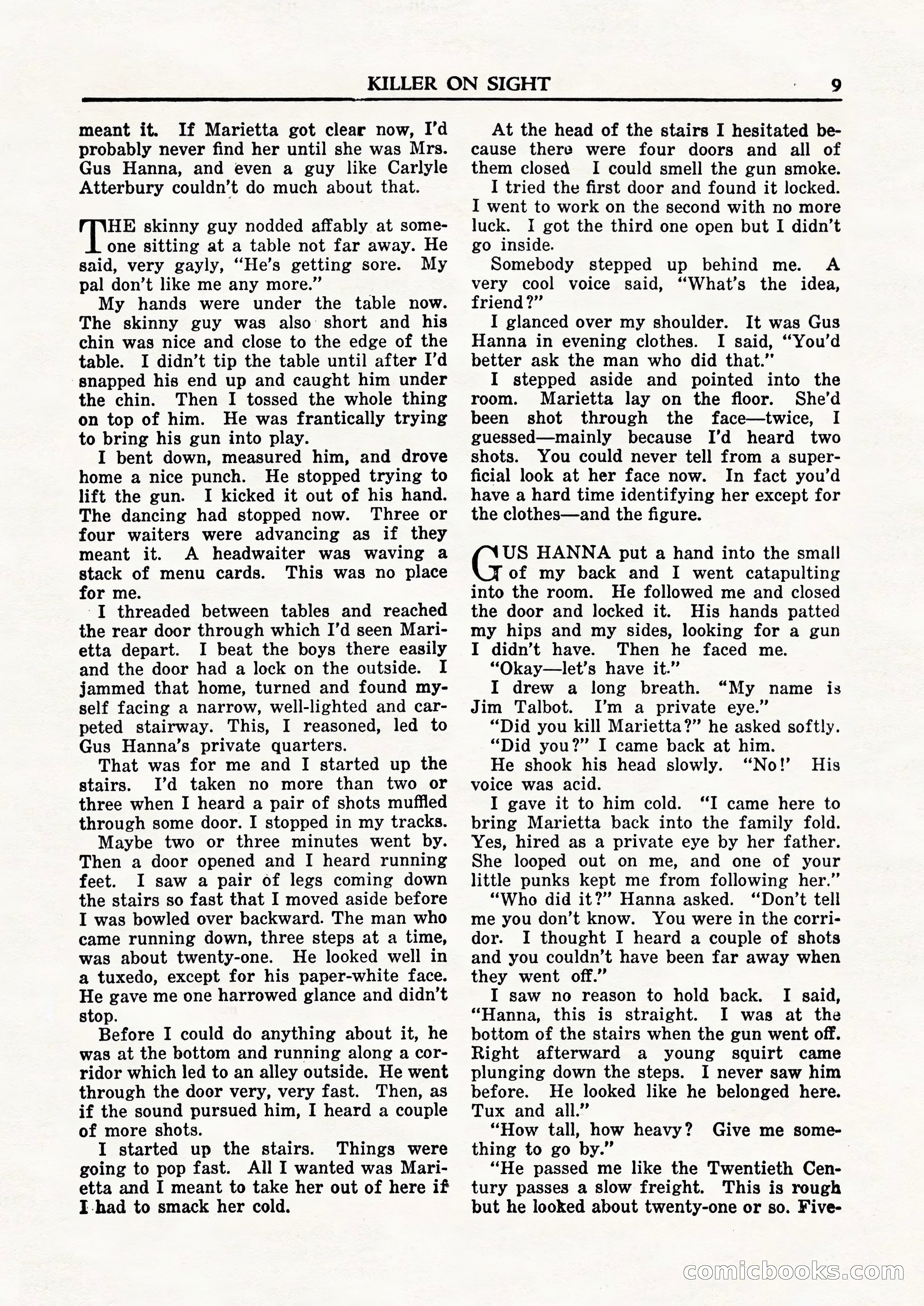 Private Detective Stories, February 1948 — page 11 of 84