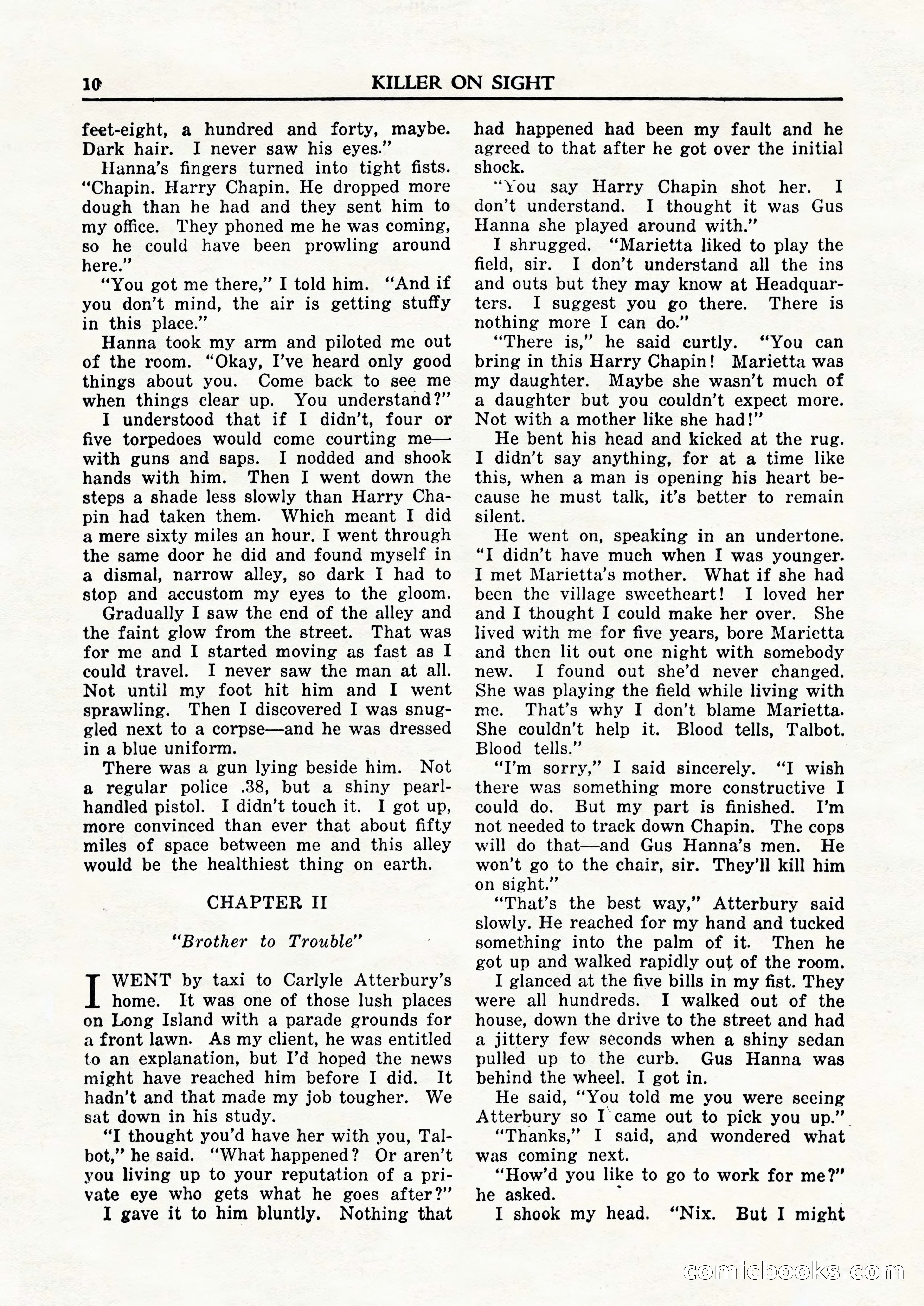 Private Detective Stories, February 1948 — page 12 of 84