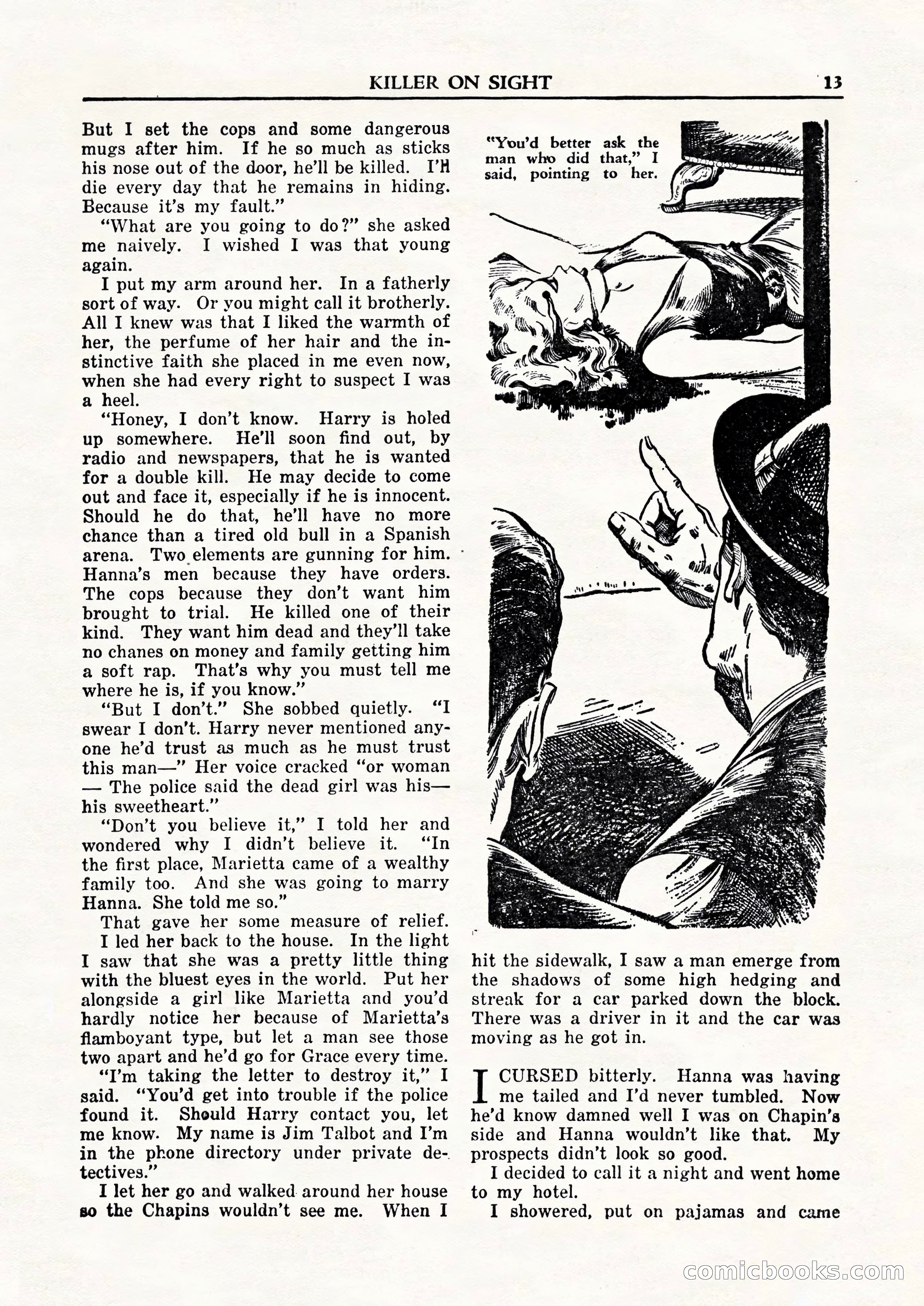 Private Detective Stories, February 1948 — page 15 of 84