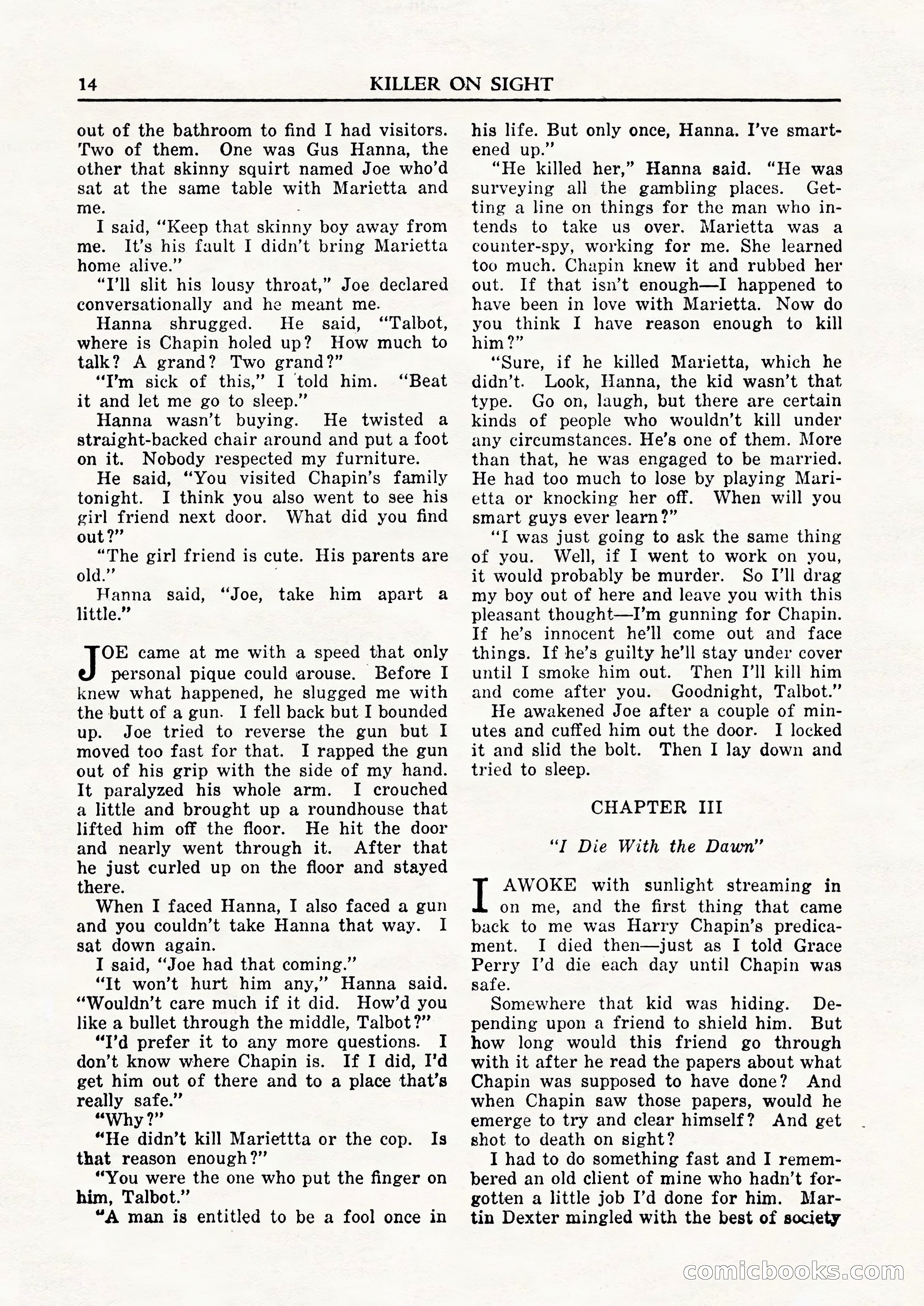 Private Detective Stories, February 1948 — page 16 of 84