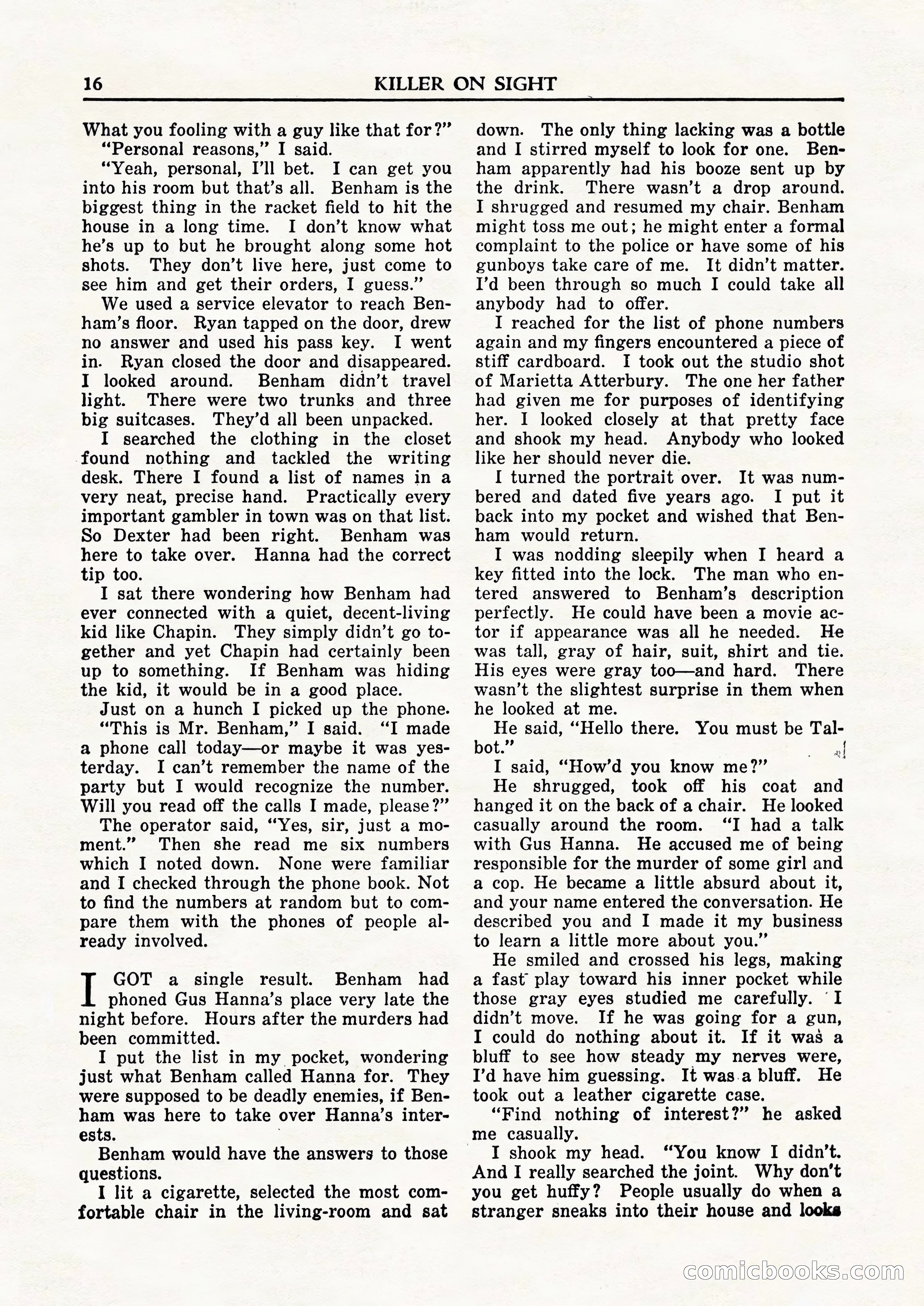 Private Detective Stories, February 1948 — page 18 of 84