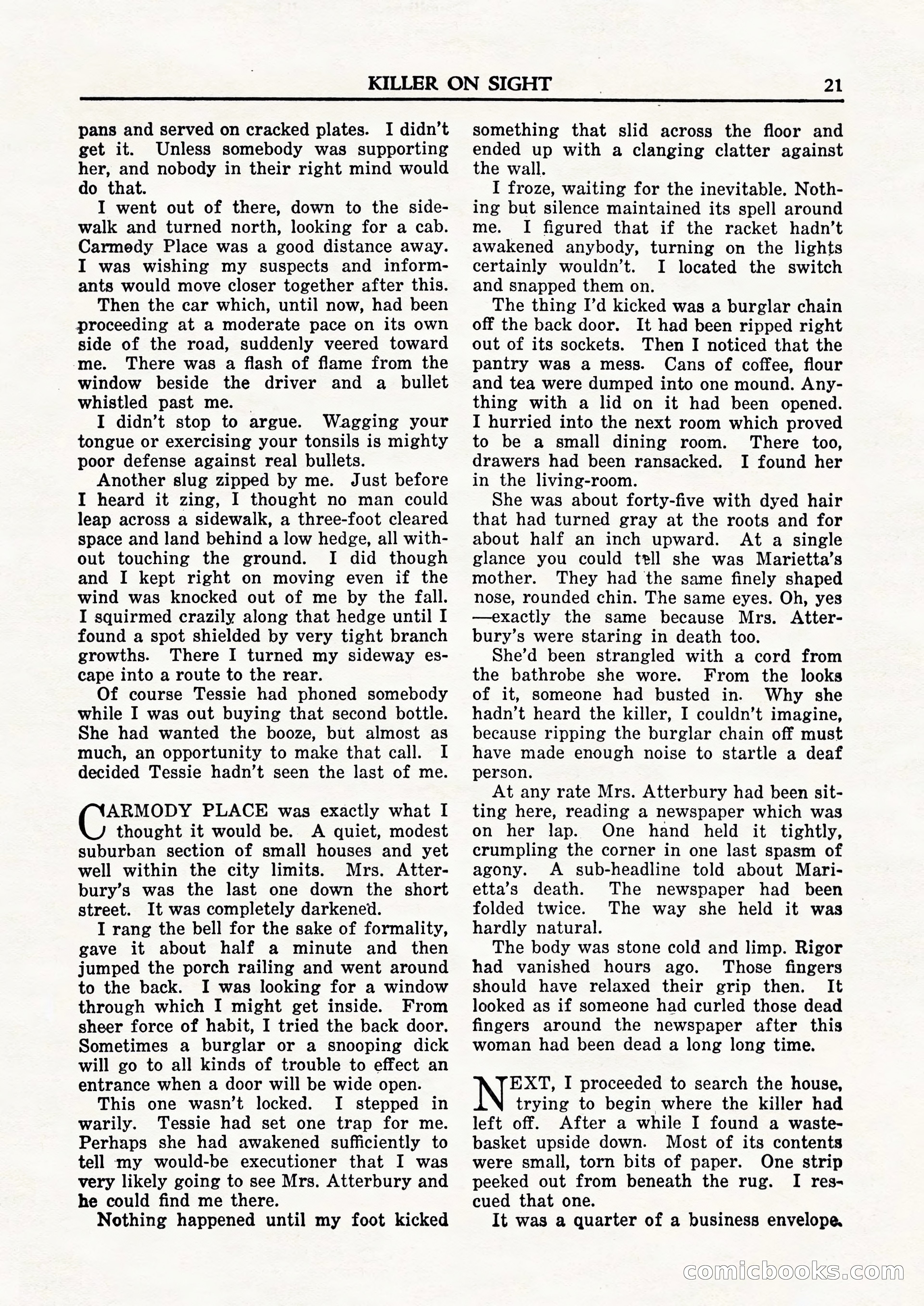 Private Detective Stories, February 1948 — page 23 of 84