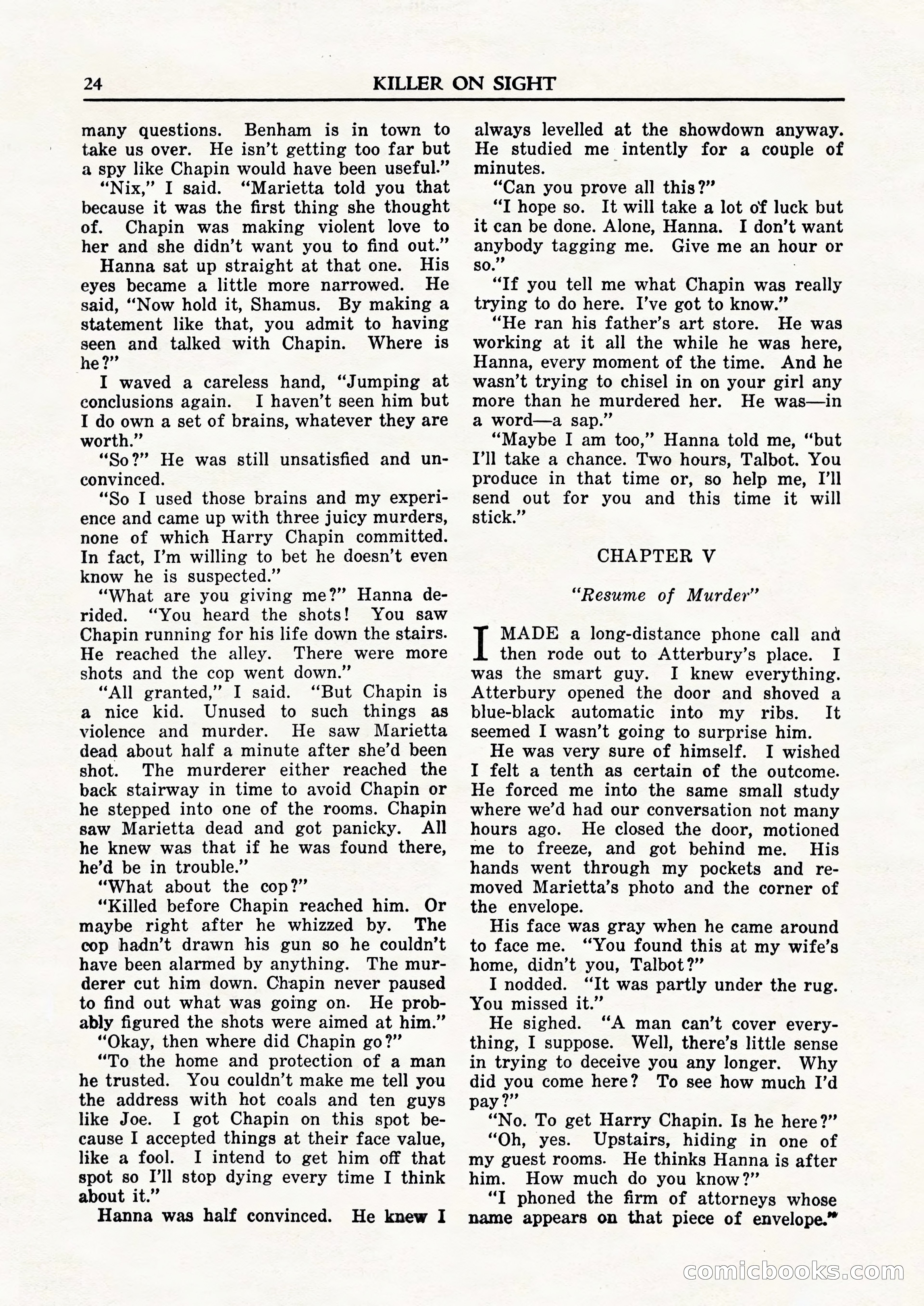 Private Detective Stories, February 1948 — page 26 of 84