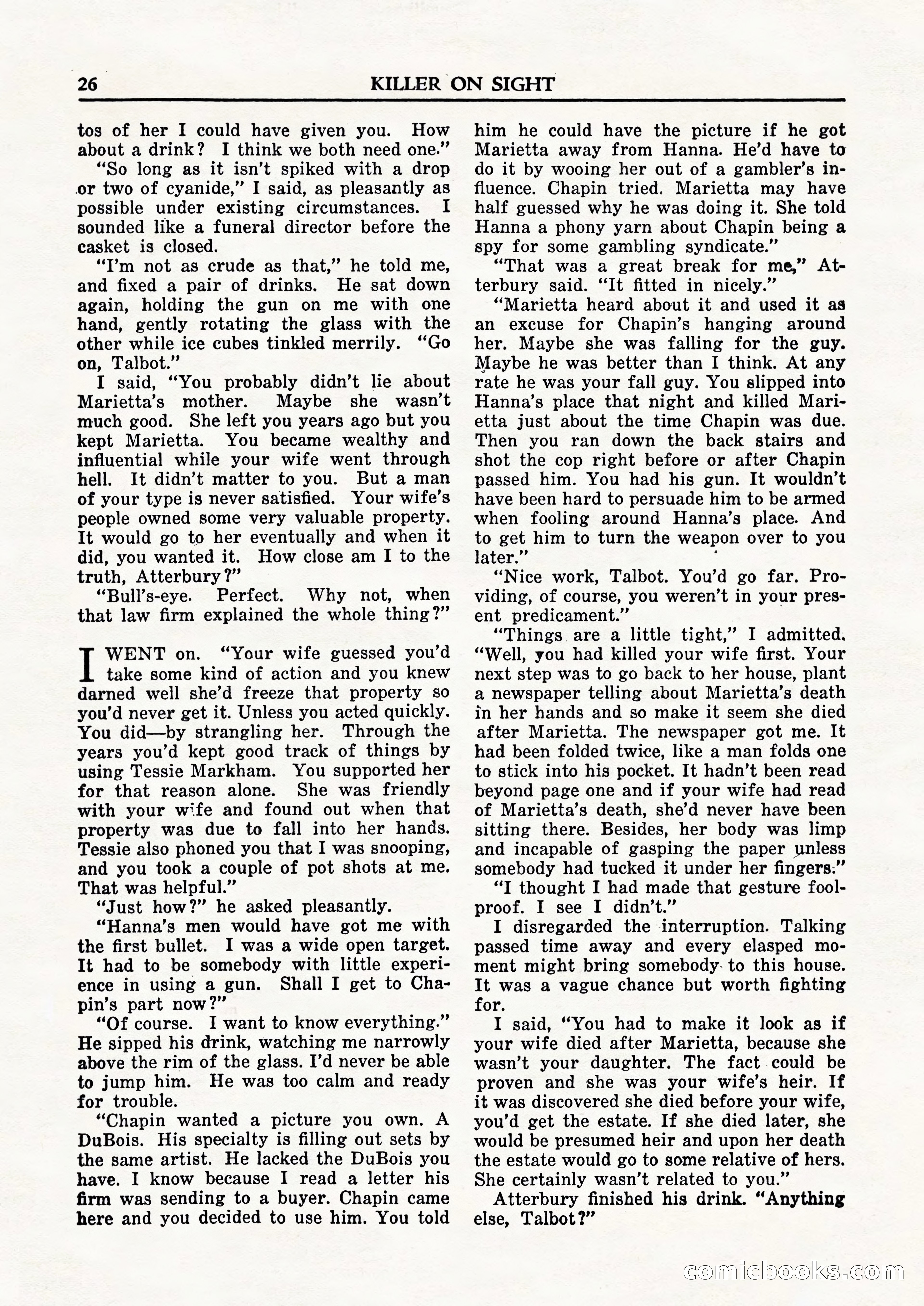 Private Detective Stories, February 1948 — page 28 of 84