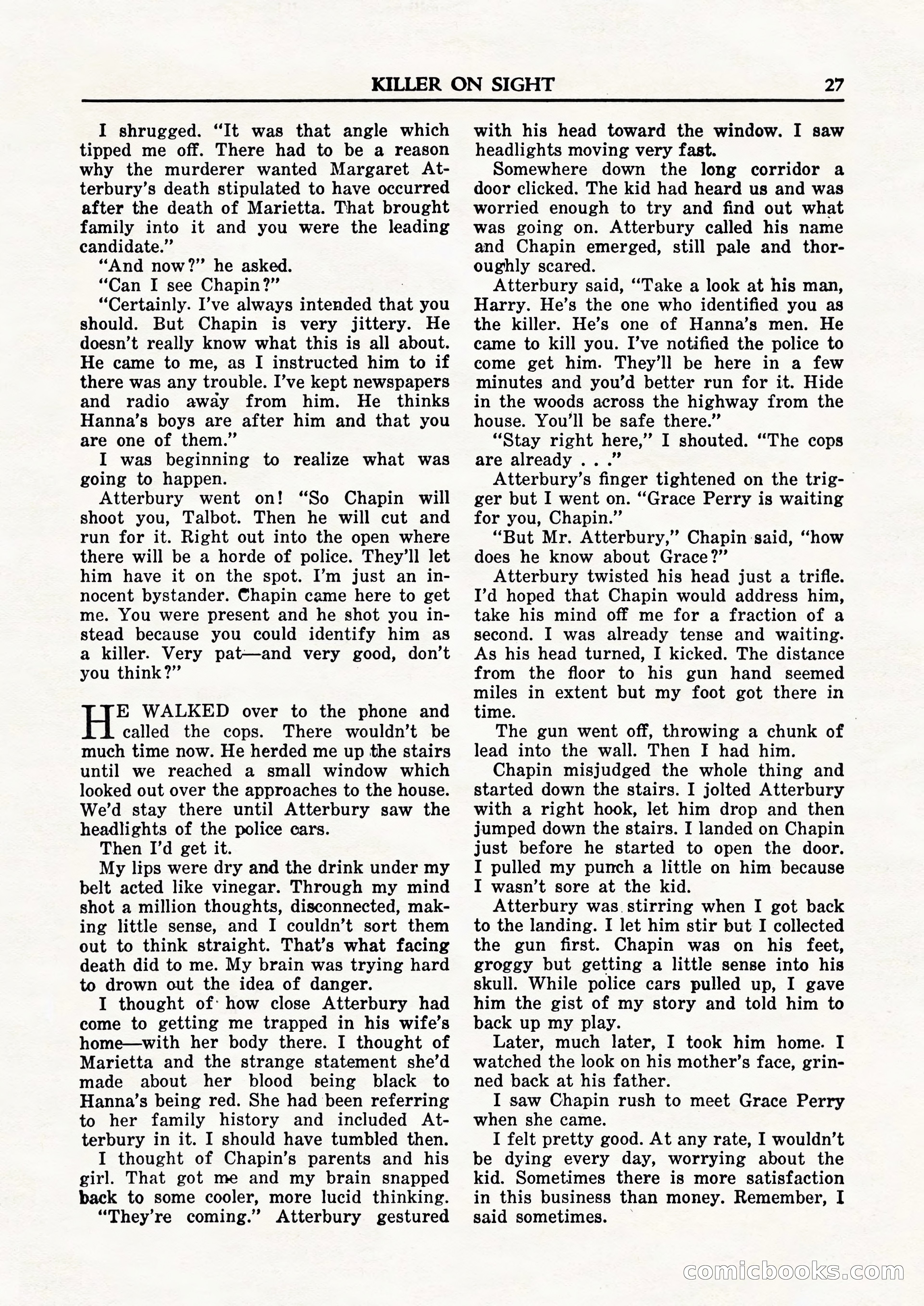 Private Detective Stories, February 1948 — page 29 of 84