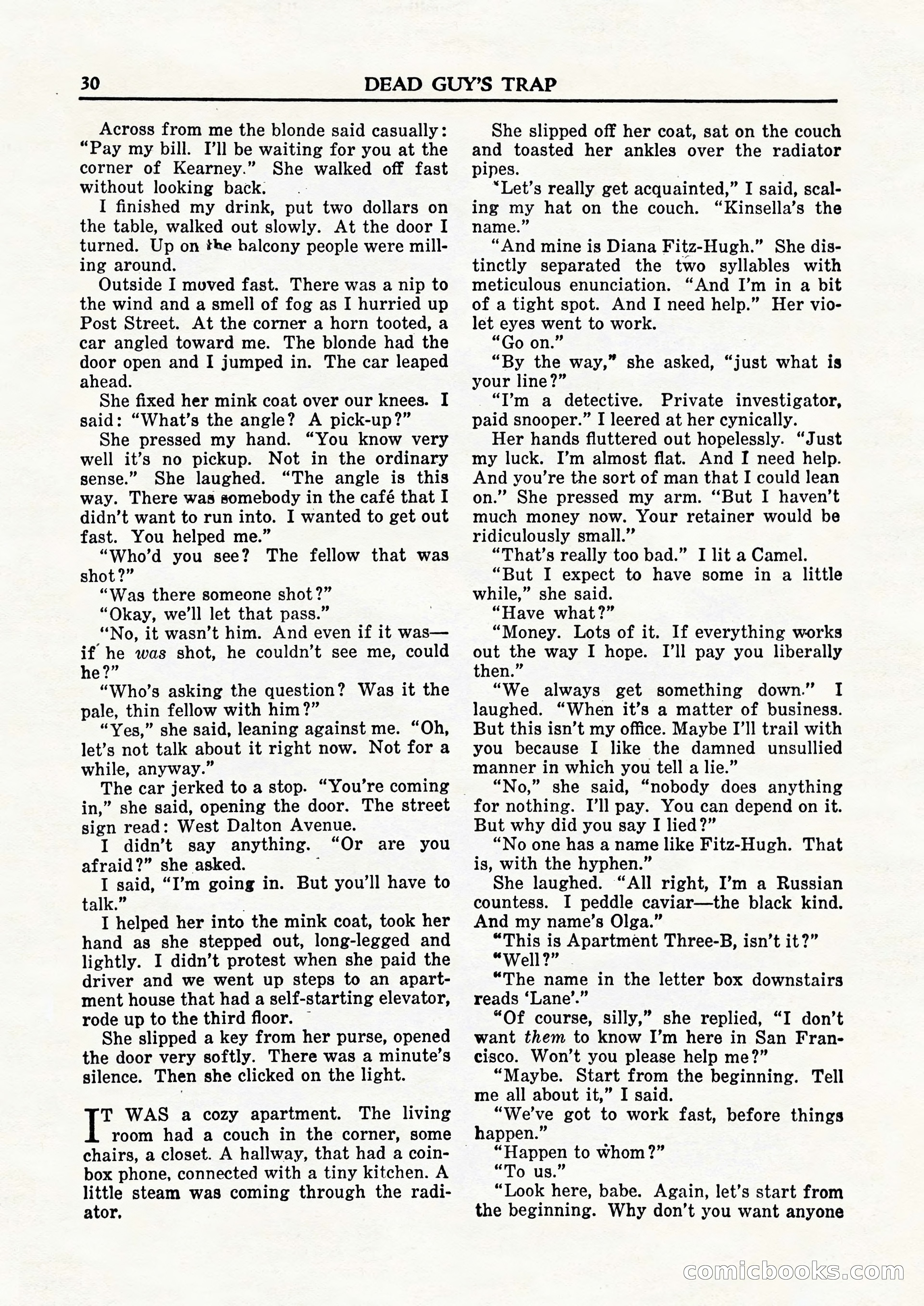 Private Detective Stories, February 1948 — page 32 of 84