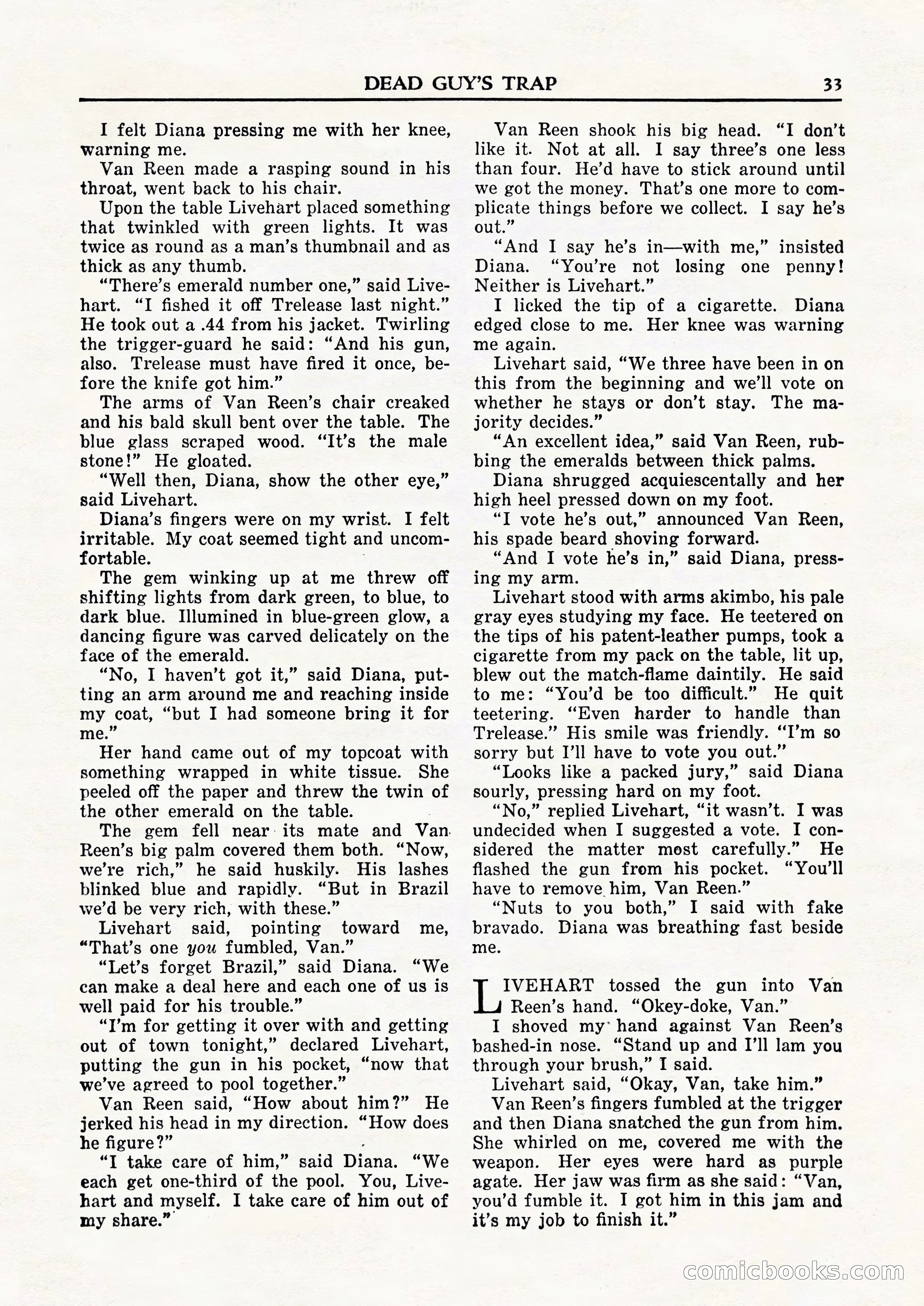 Private Detective Stories, February 1948 — page 35 of 84