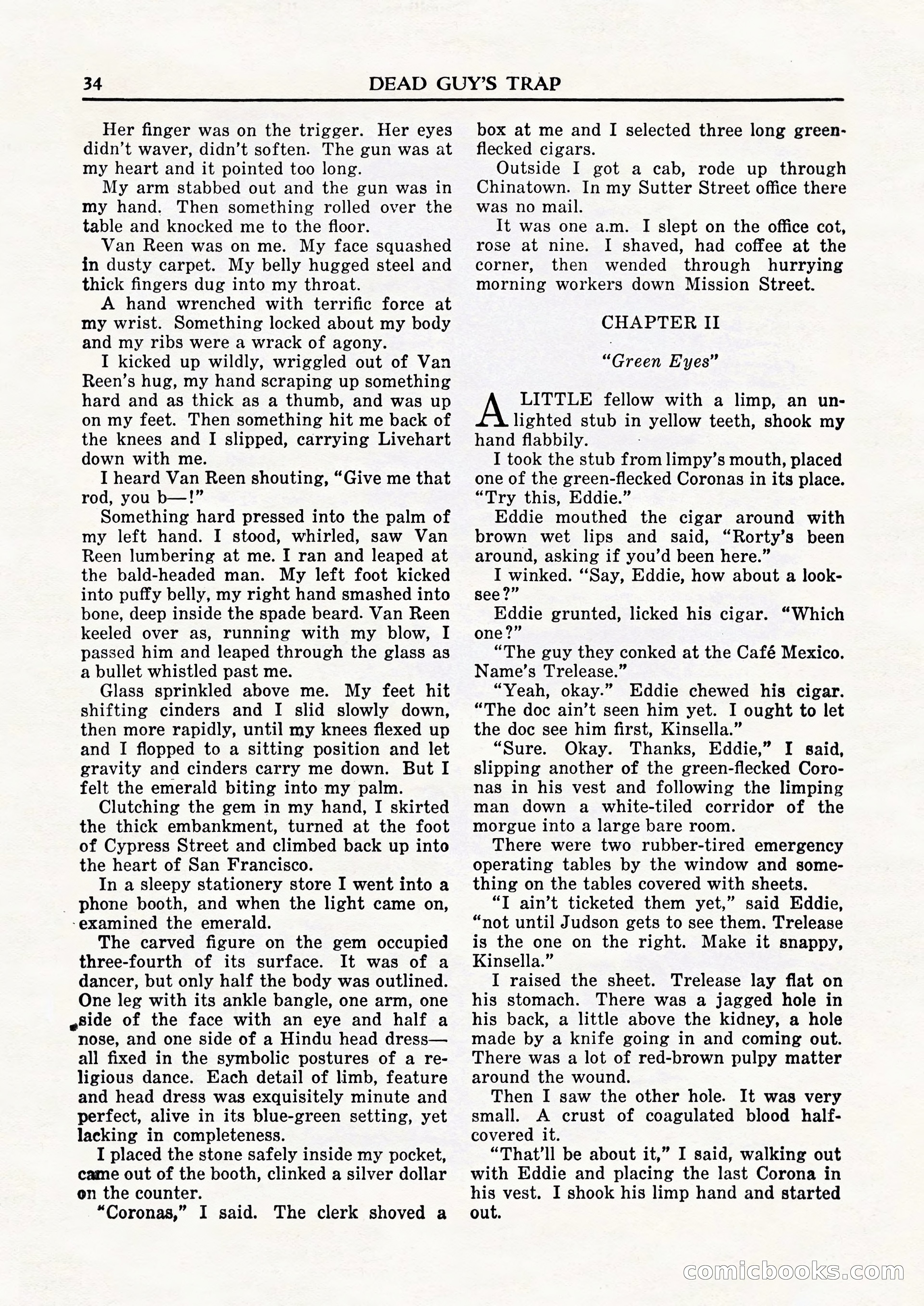 Private Detective Stories, February 1948 — page 36 of 84