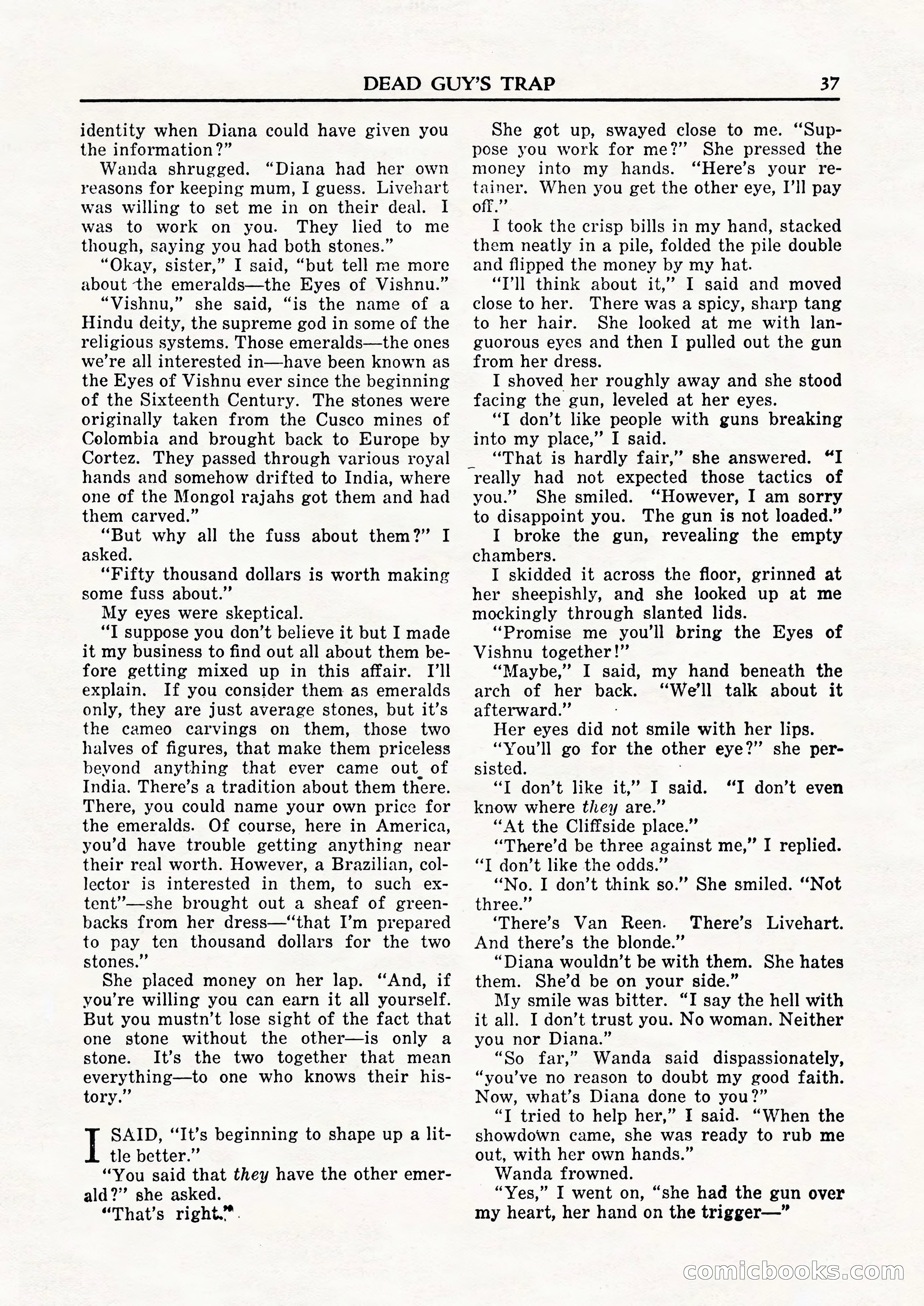 Private Detective Stories, February 1948 — page 39 of 84
