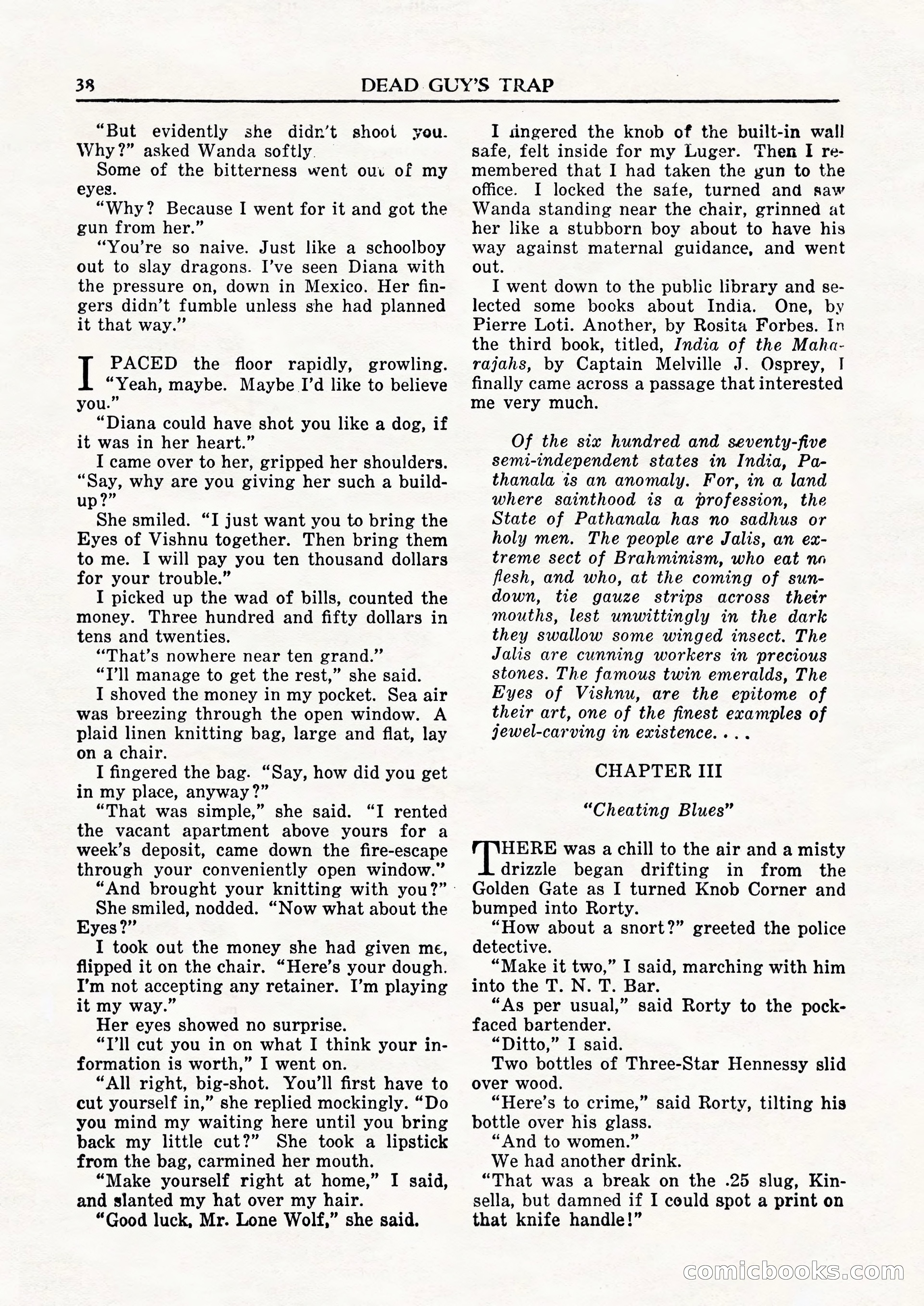 Private Detective Stories, February 1948 — page 40 of 84