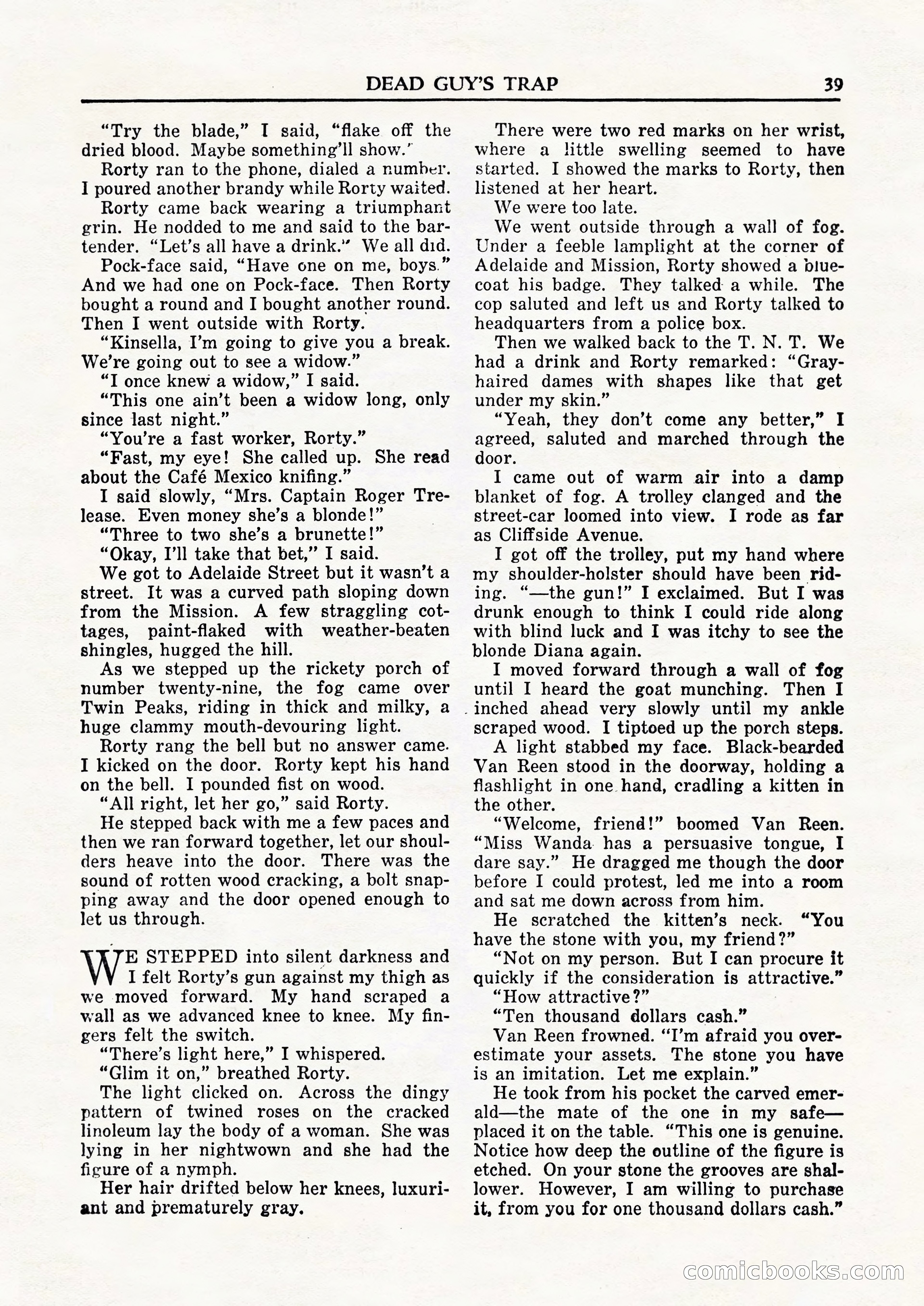 Private Detective Stories, February 1948 — page 41 of 84