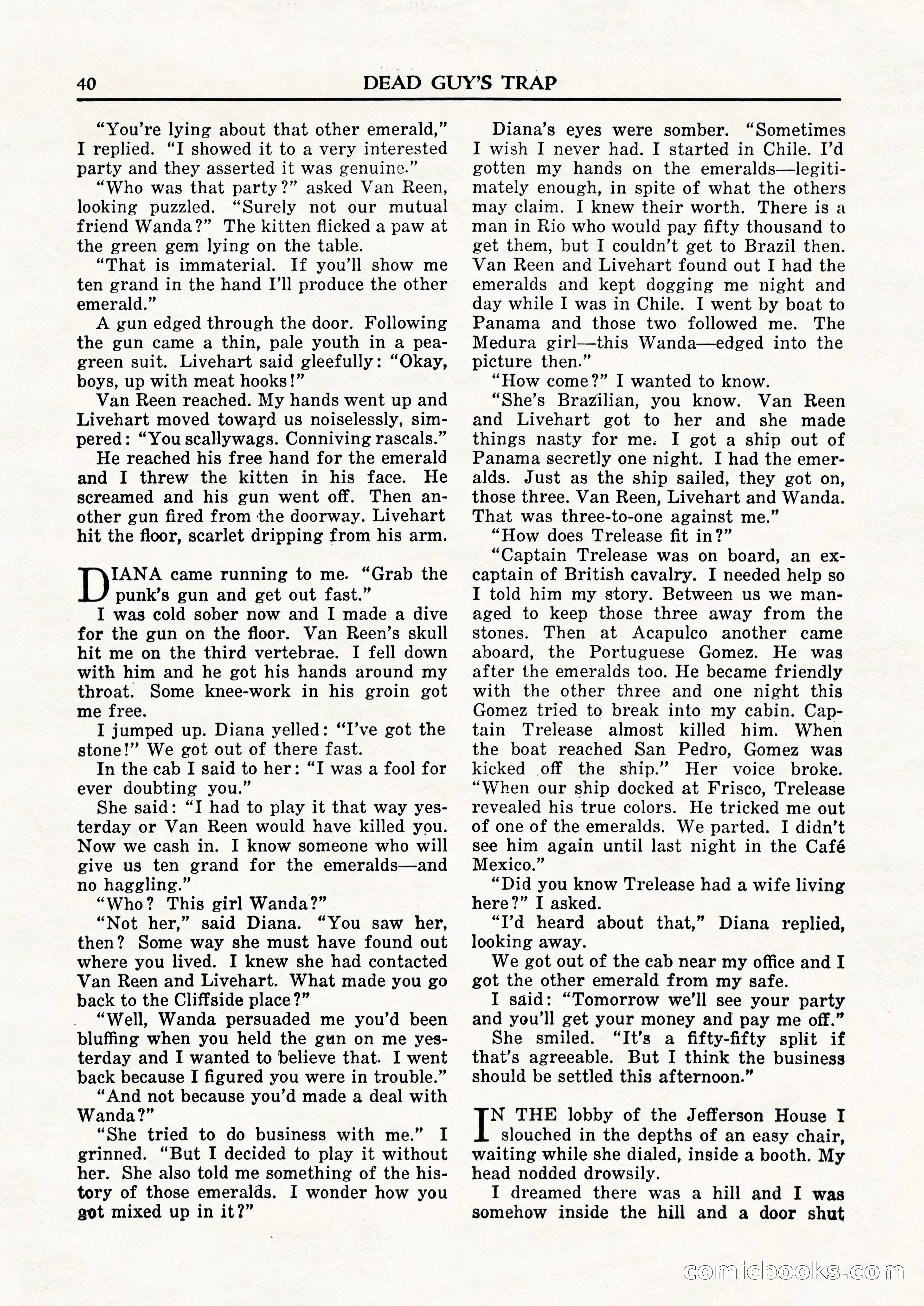 Private Detective Stories, February 1948 — page 42 of 84