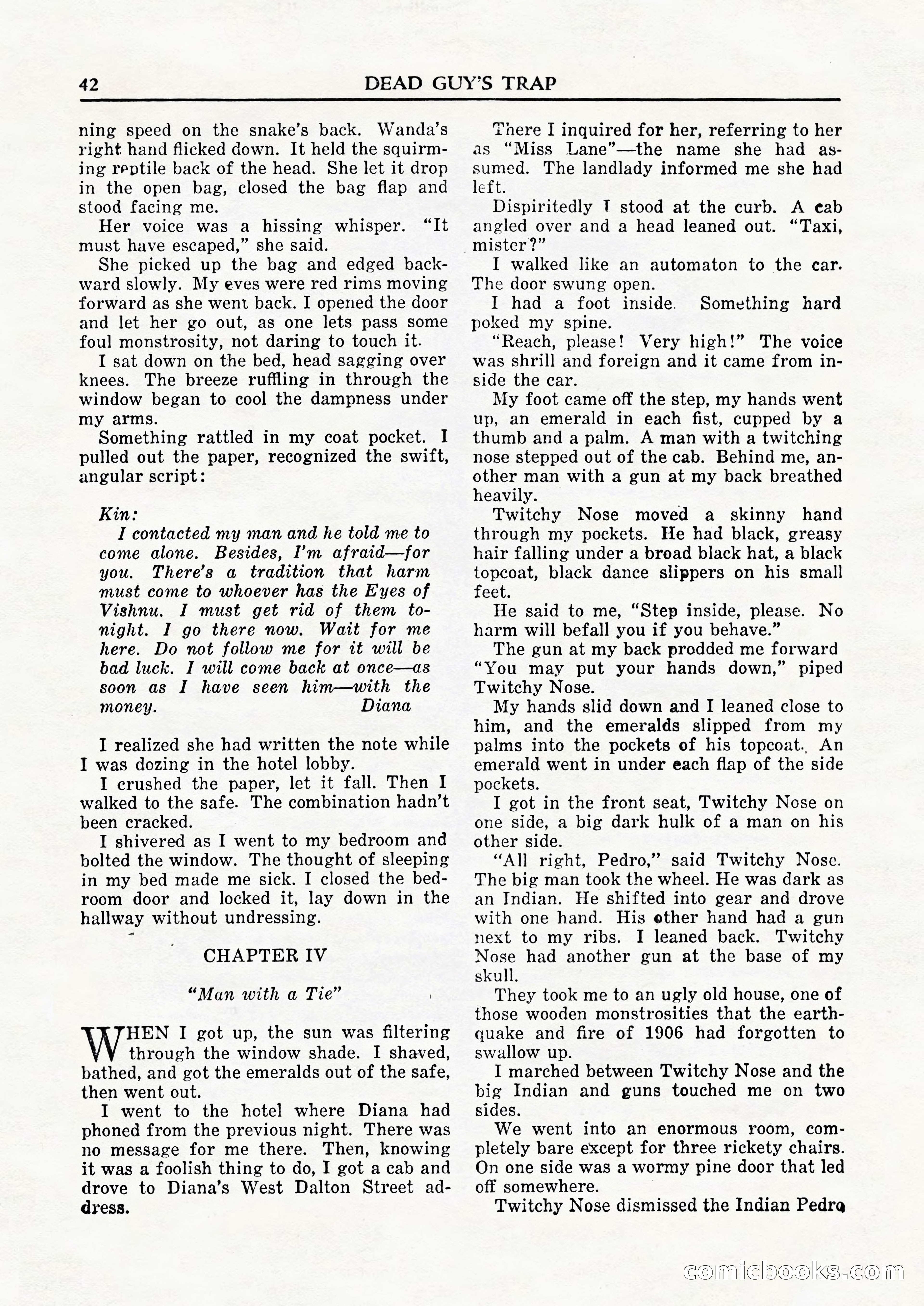 Private Detective Stories, February 1948 — page 44 of 84