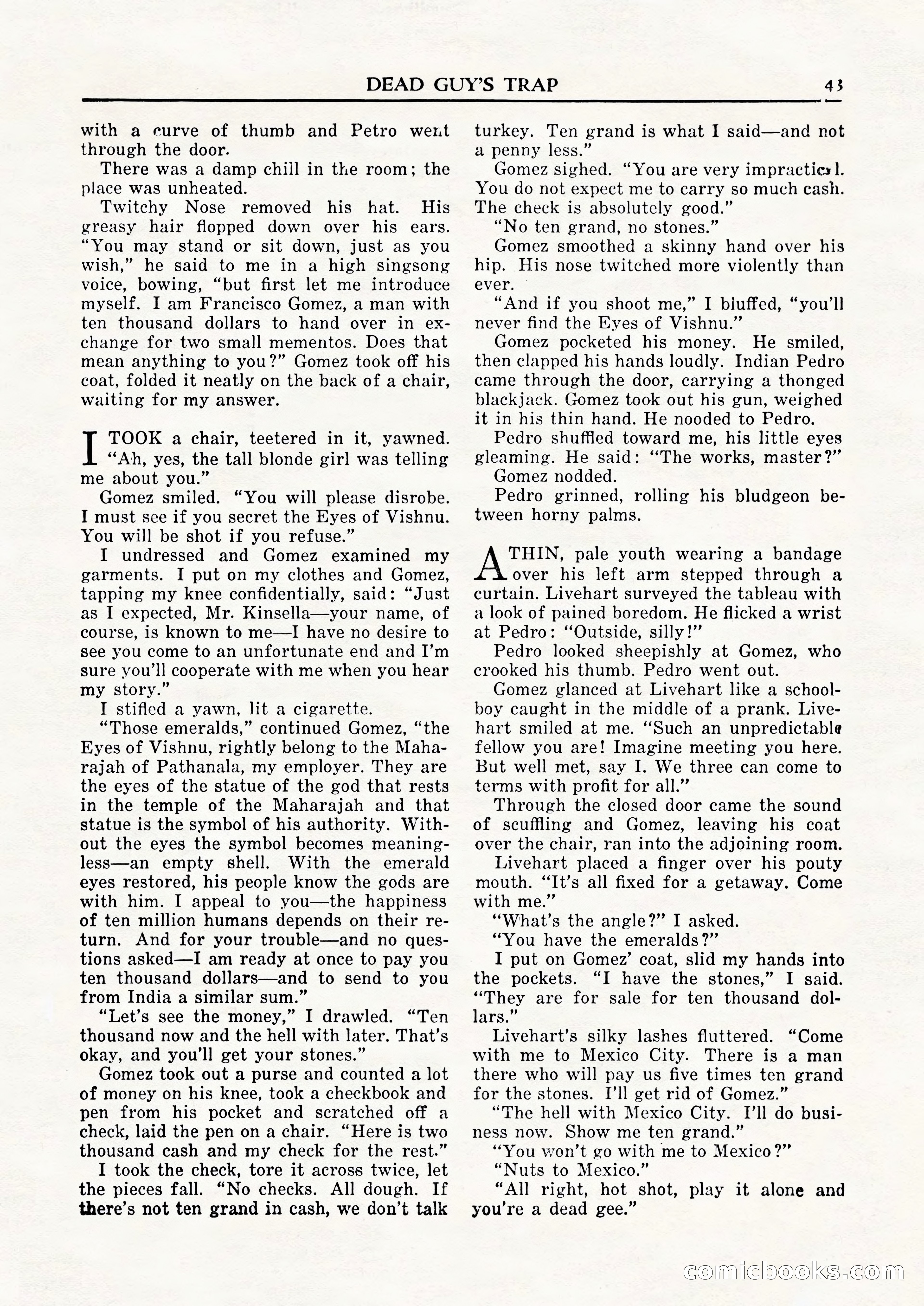 Private Detective Stories, February 1948 — page 45 of 84
