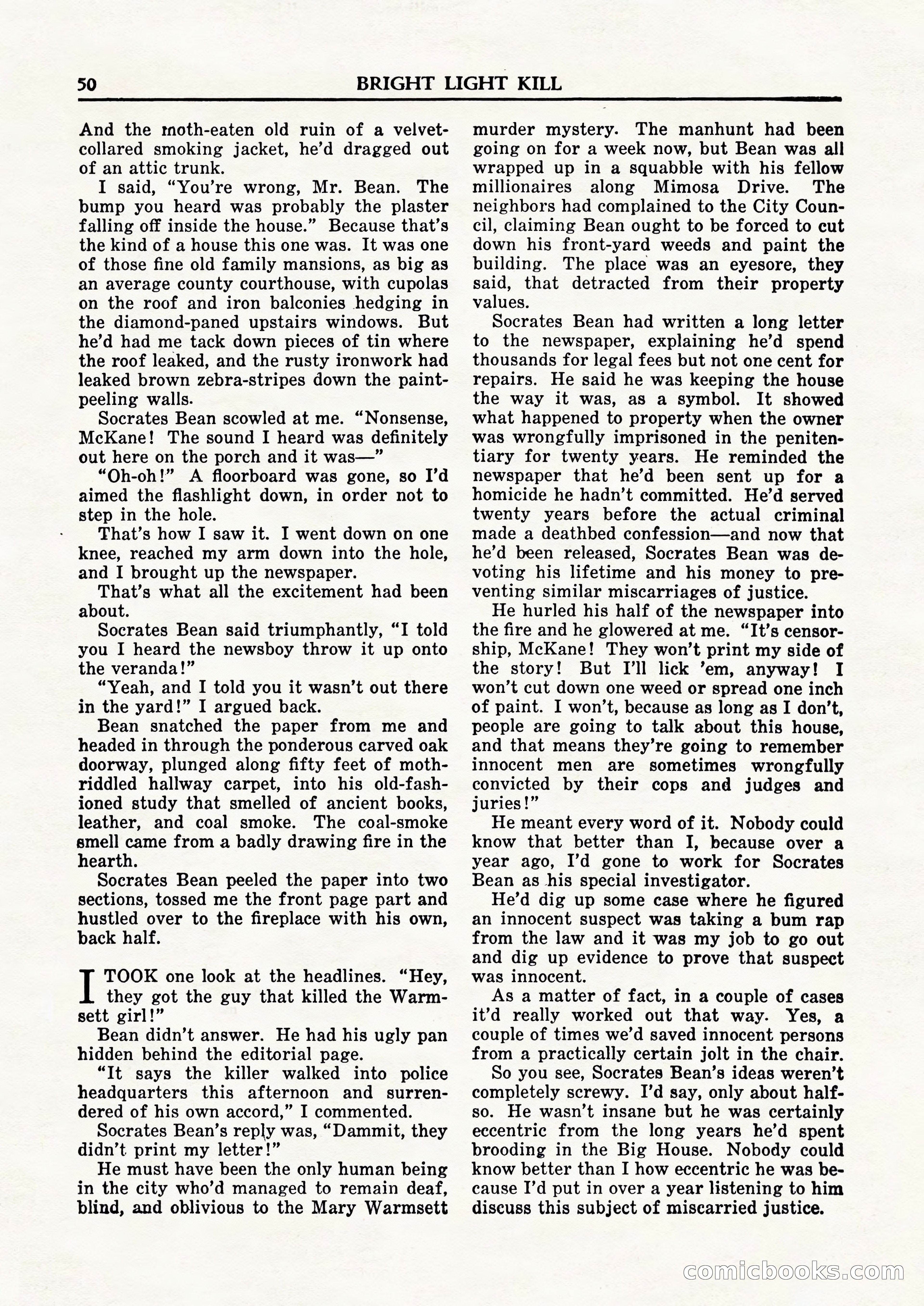 Private Detective Stories, February 1948 — page 52 of 84
