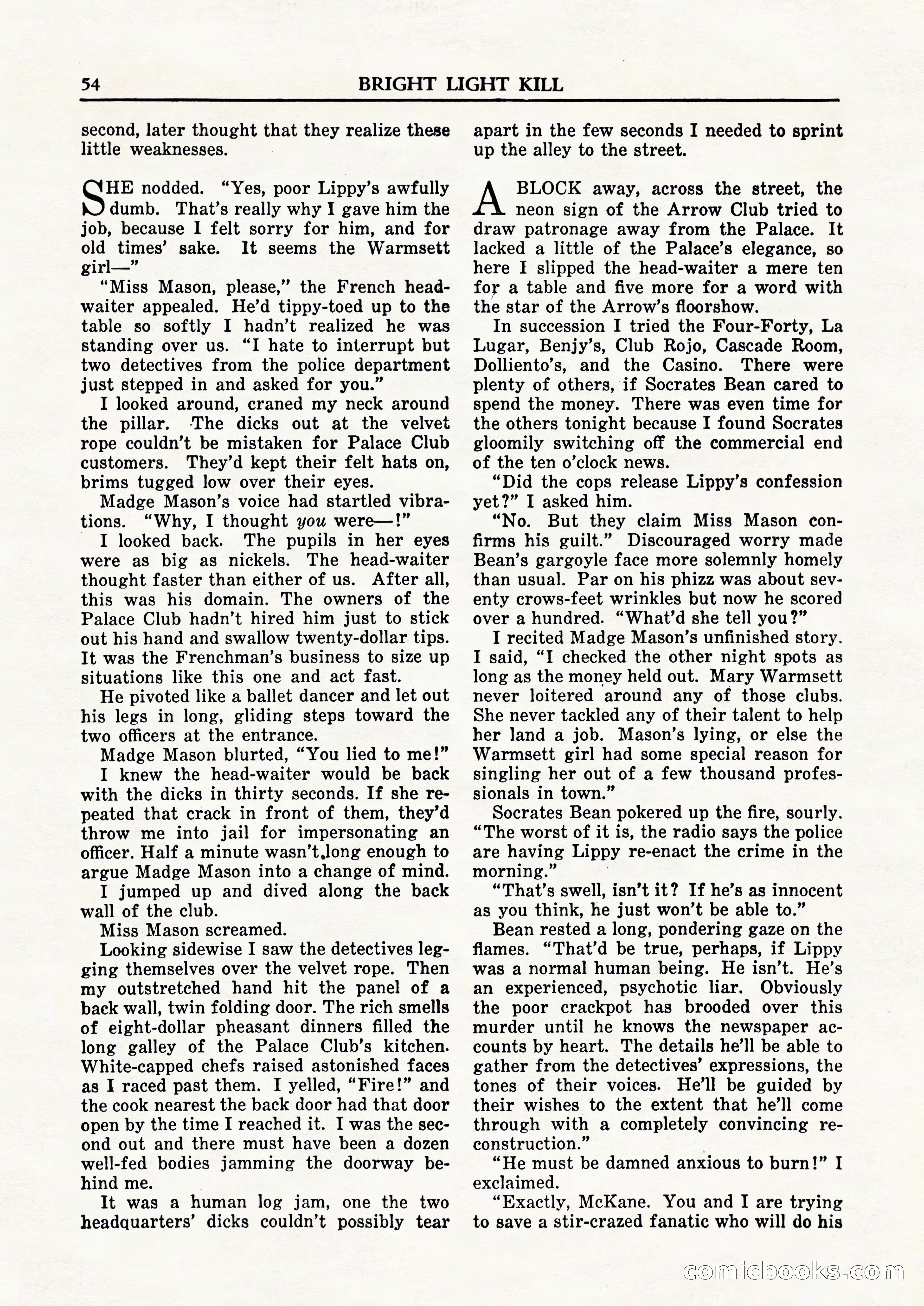Private Detective Stories, February 1948 — page 56 of 84