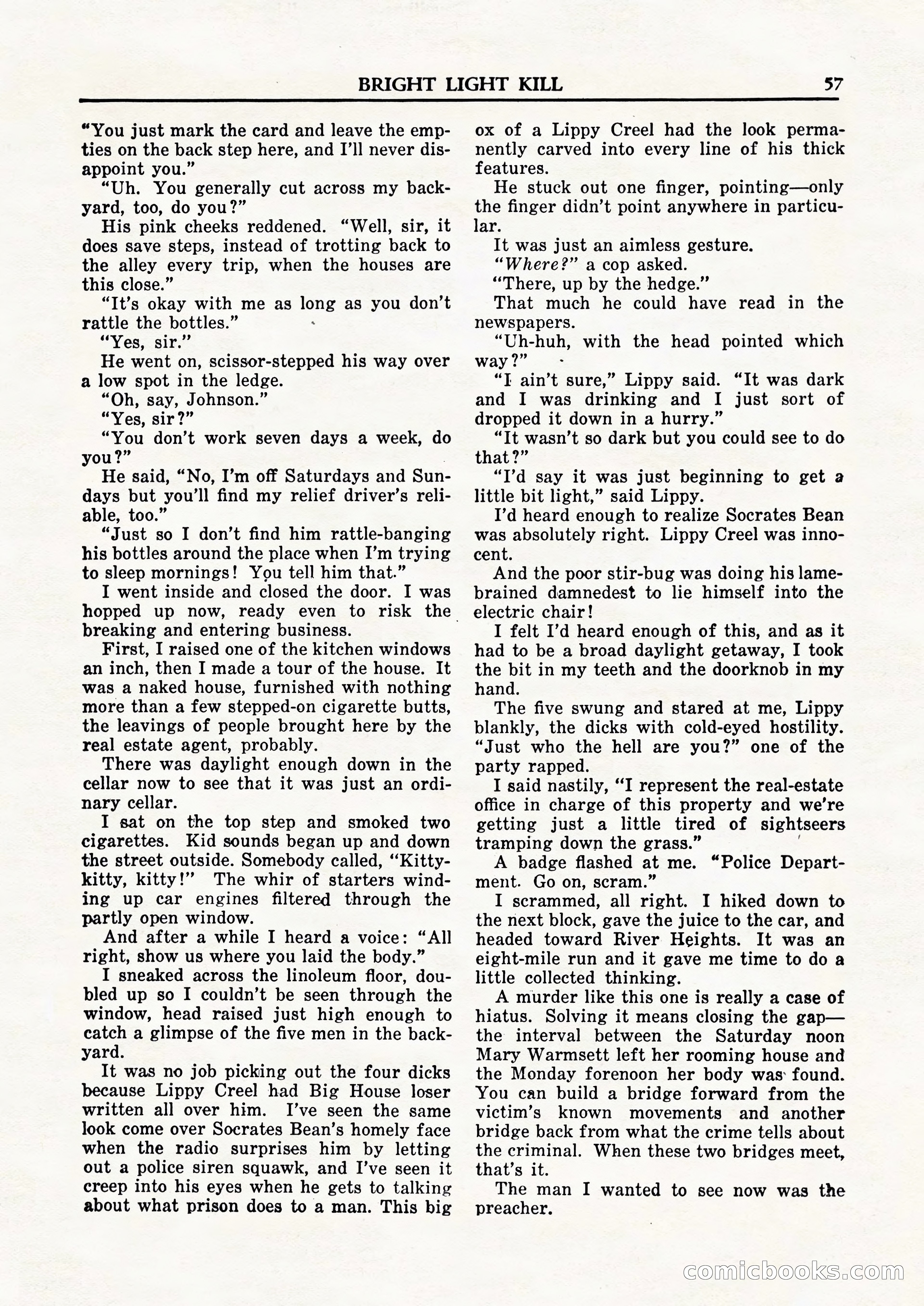 Private Detective Stories, February 1948 — page 59 of 84
