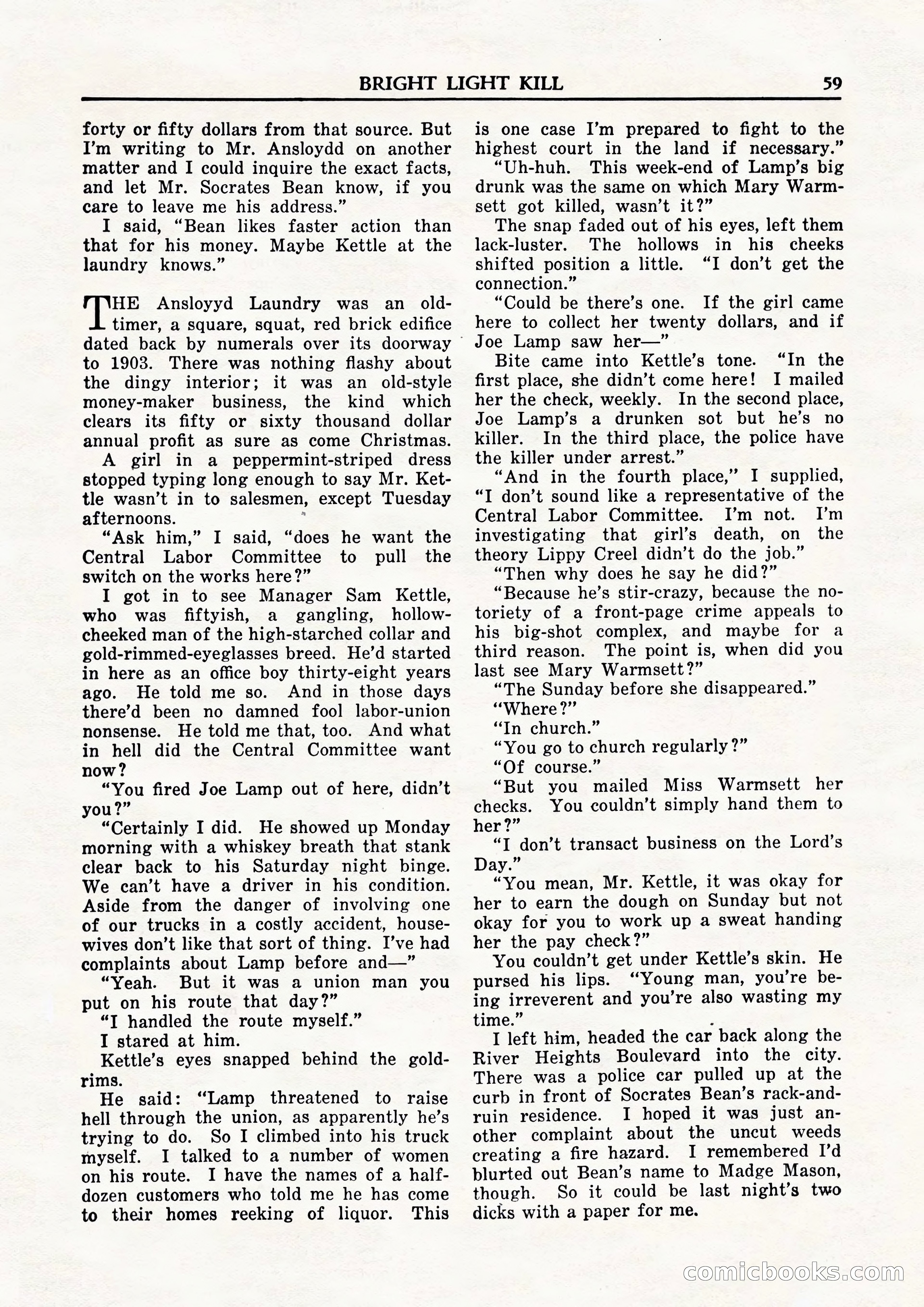Private Detective Stories, February 1948 — page 61 of 84