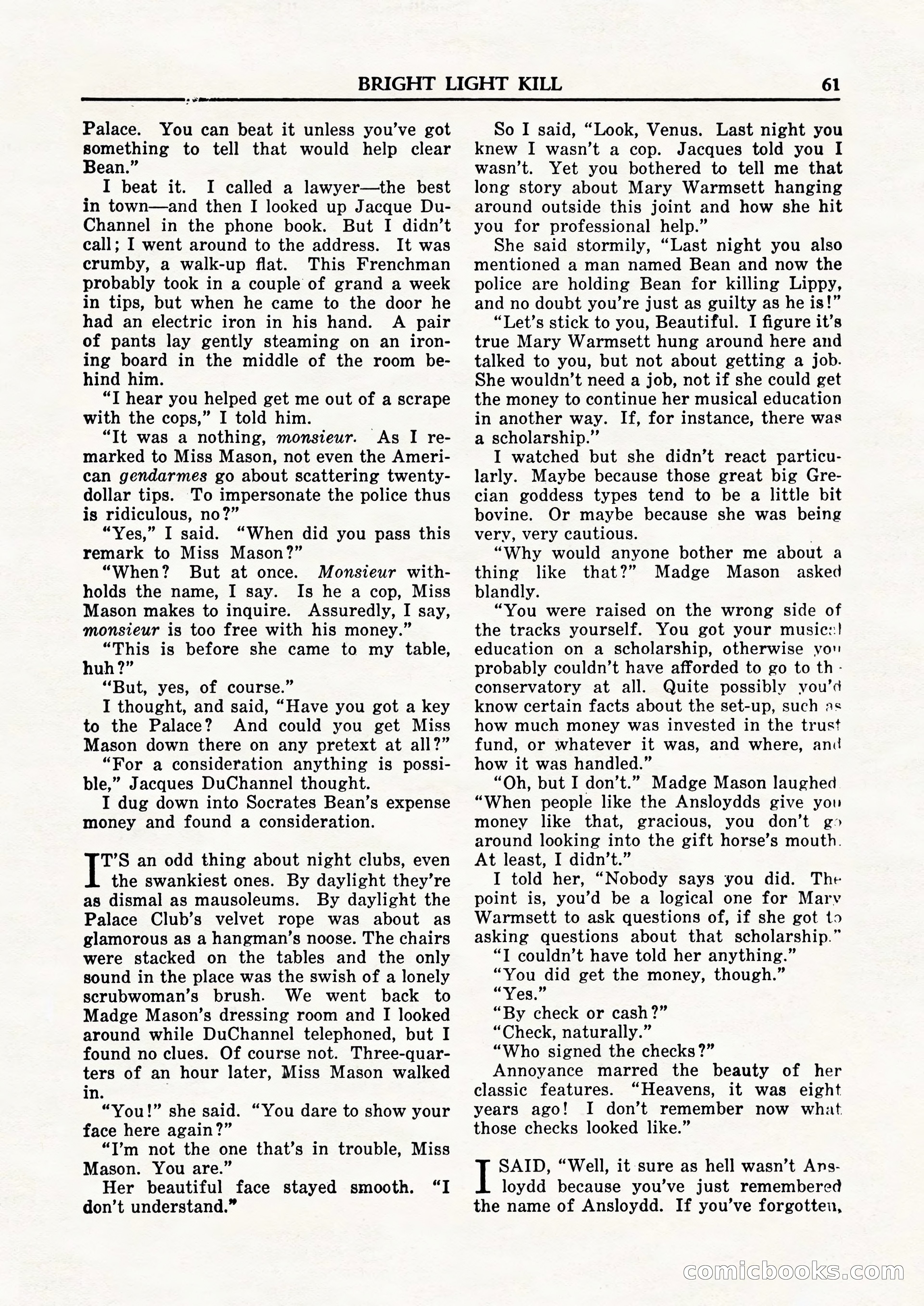 Private Detective Stories, February 1948 — page 63 of 84