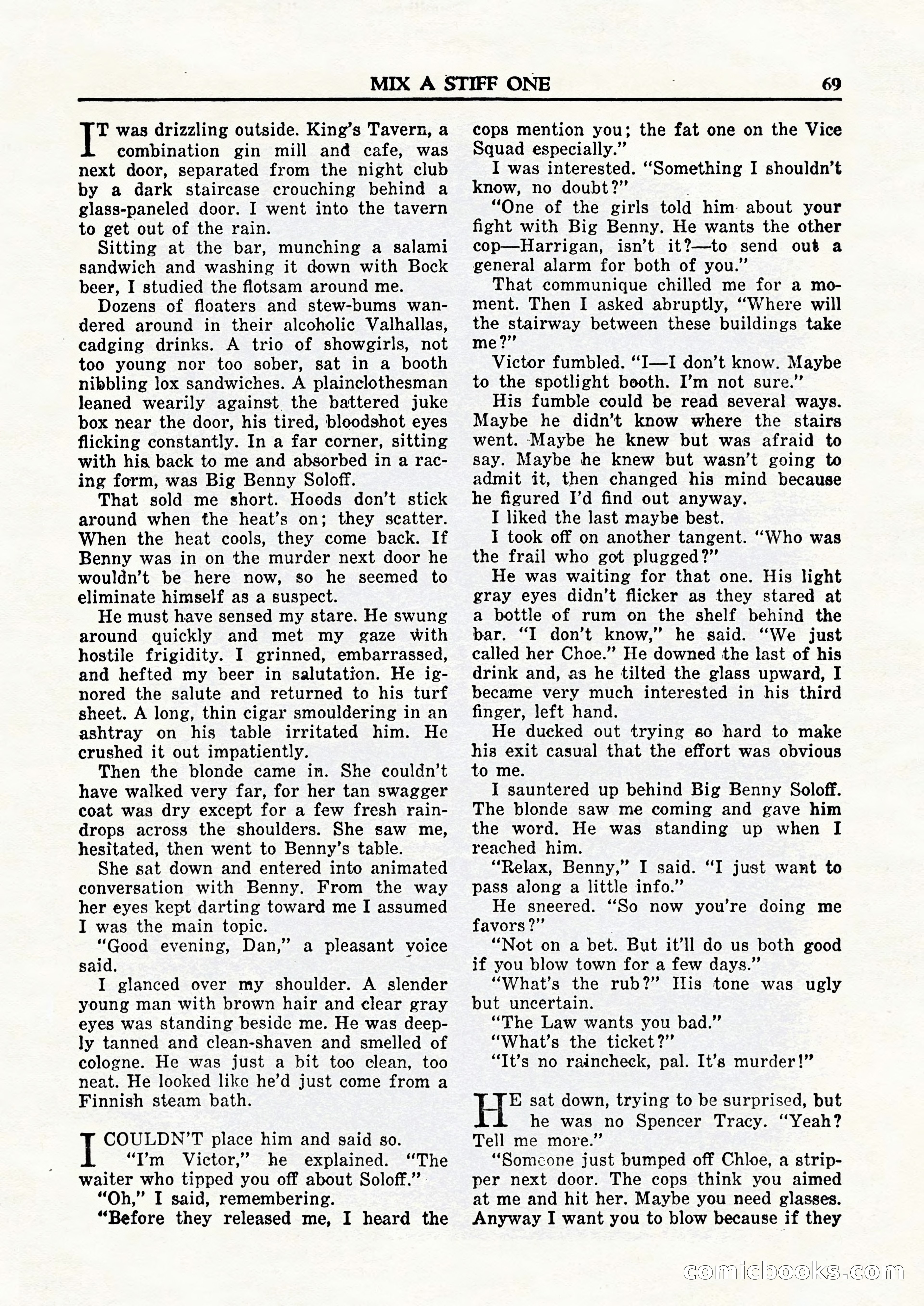 Private Detective Stories, February 1948 — page 71 of 84