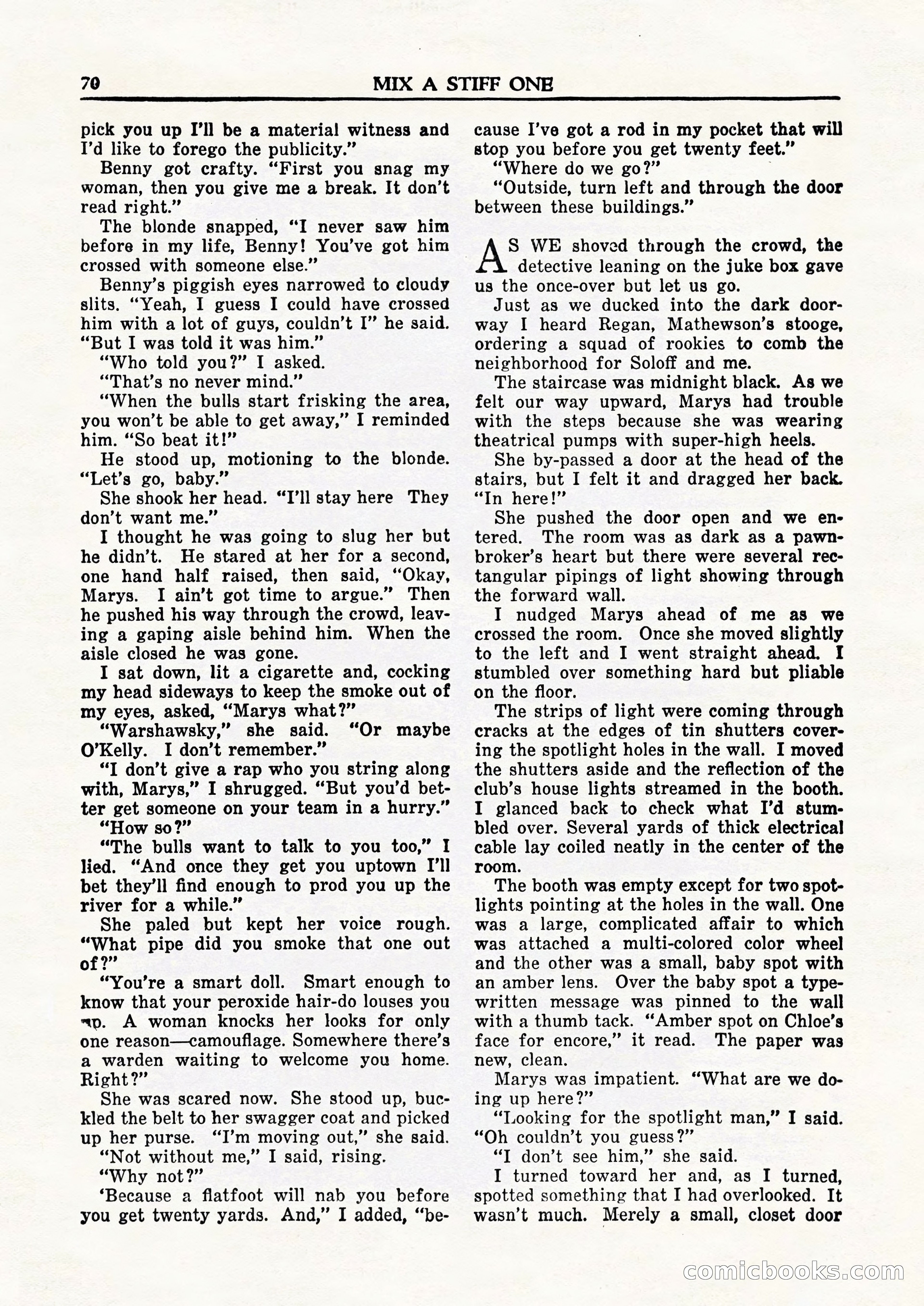 Private Detective Stories, February 1948 — page 72 of 84