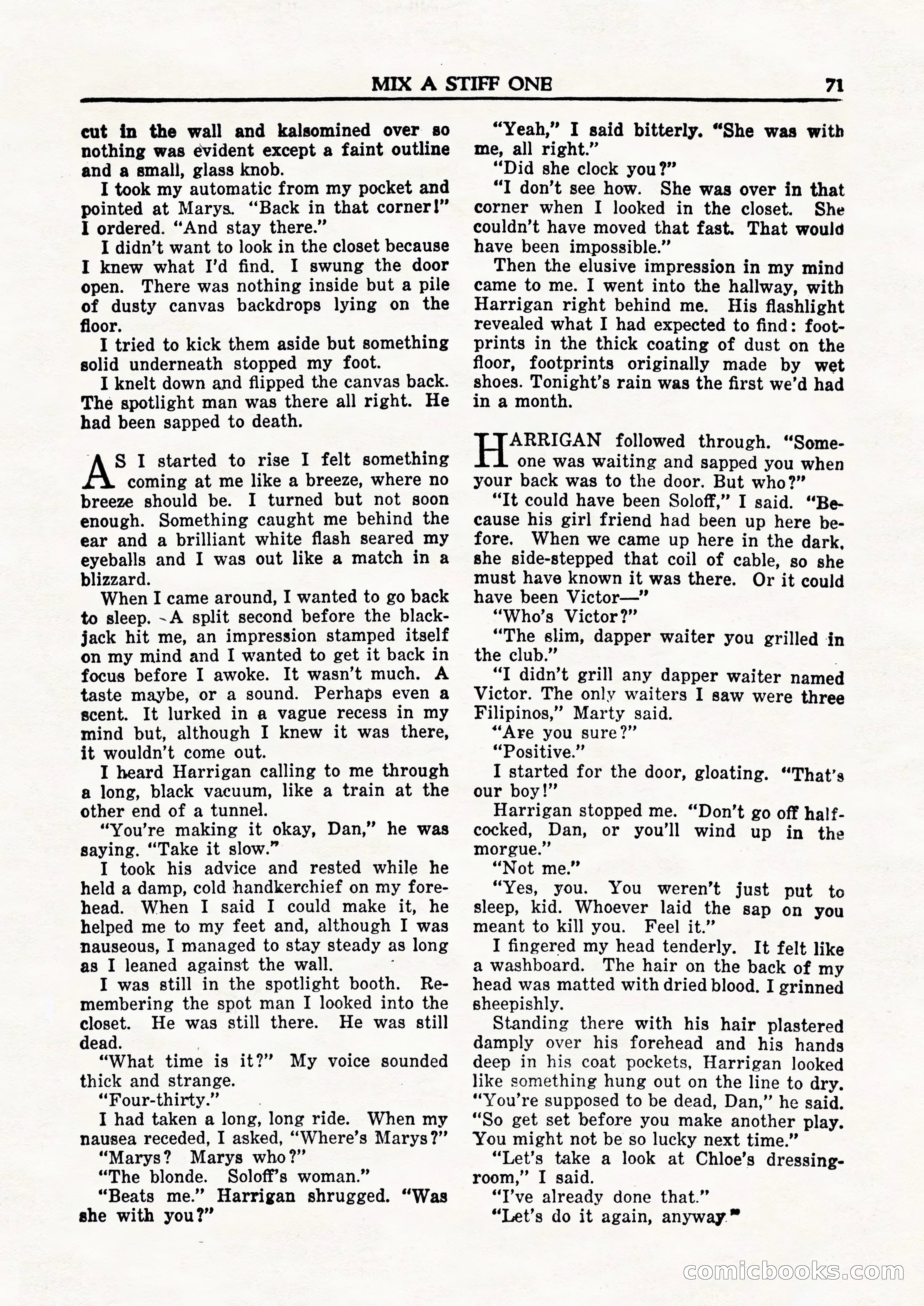 Private Detective Stories, February 1948 — page 73 of 84