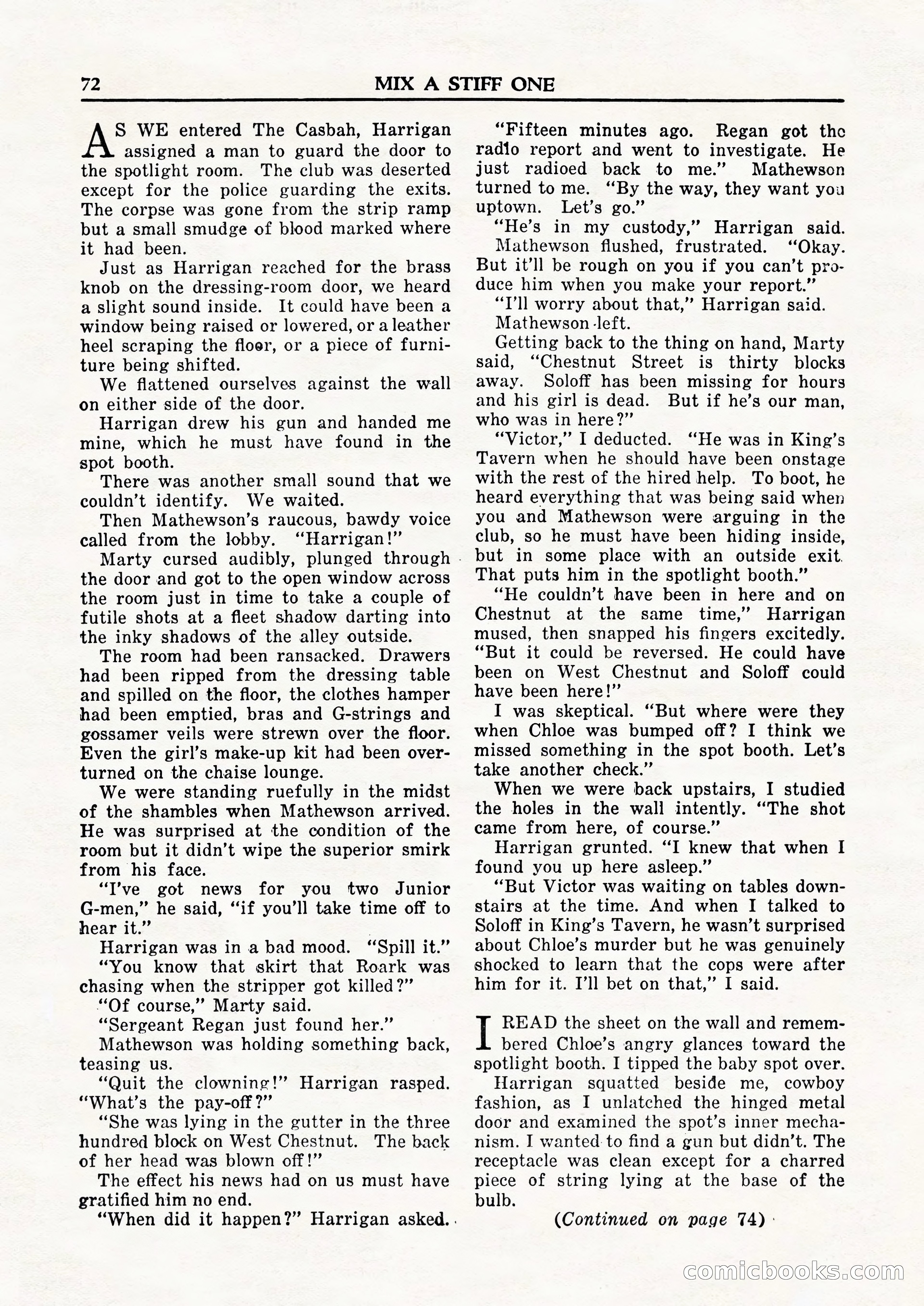 Private Detective Stories, February 1948 — page 74 of 84